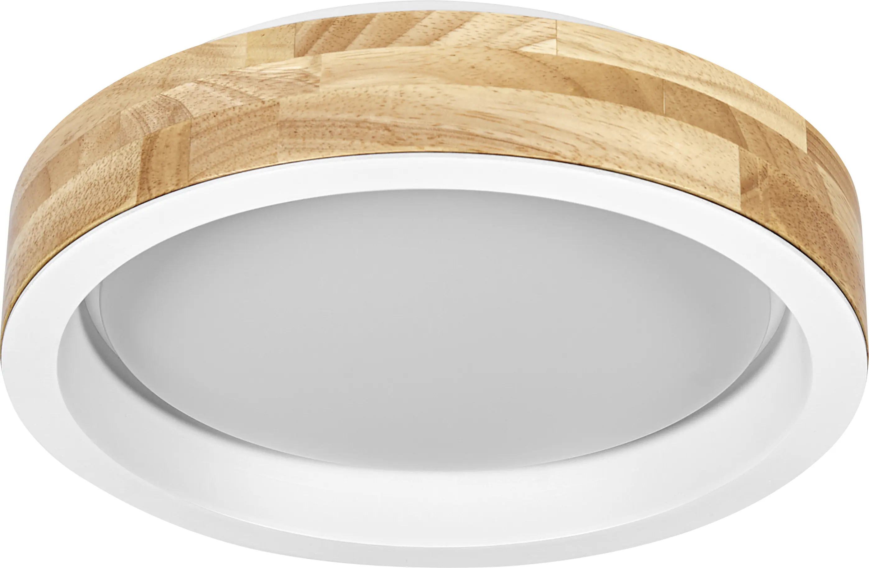 Osram LED-Deckenleuchte Orbis Mariano Ø31 cm 16 W Holzdekor weiß dimmbar