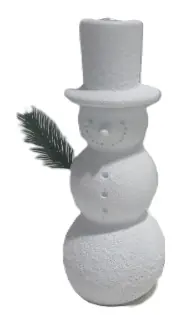 TrendLine Dekofigur Schneemann Zement 25 x 10 cm