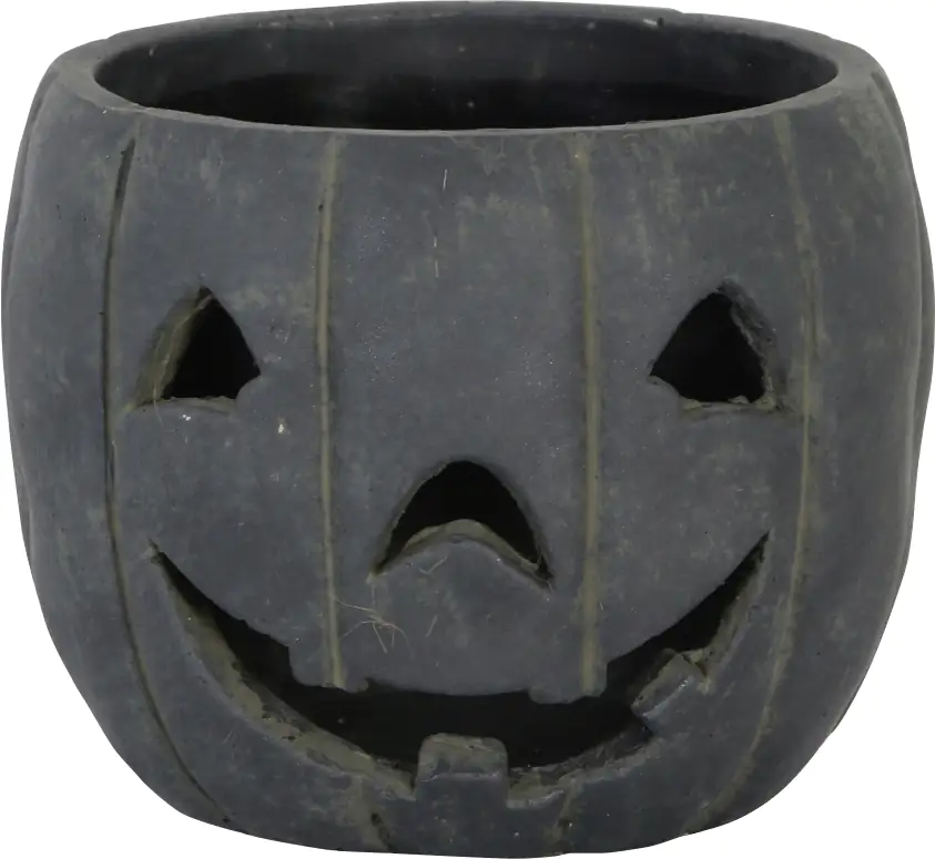 Dijk Pflanztopf Kürbis schwarz Ø 15 x 12,5 cm