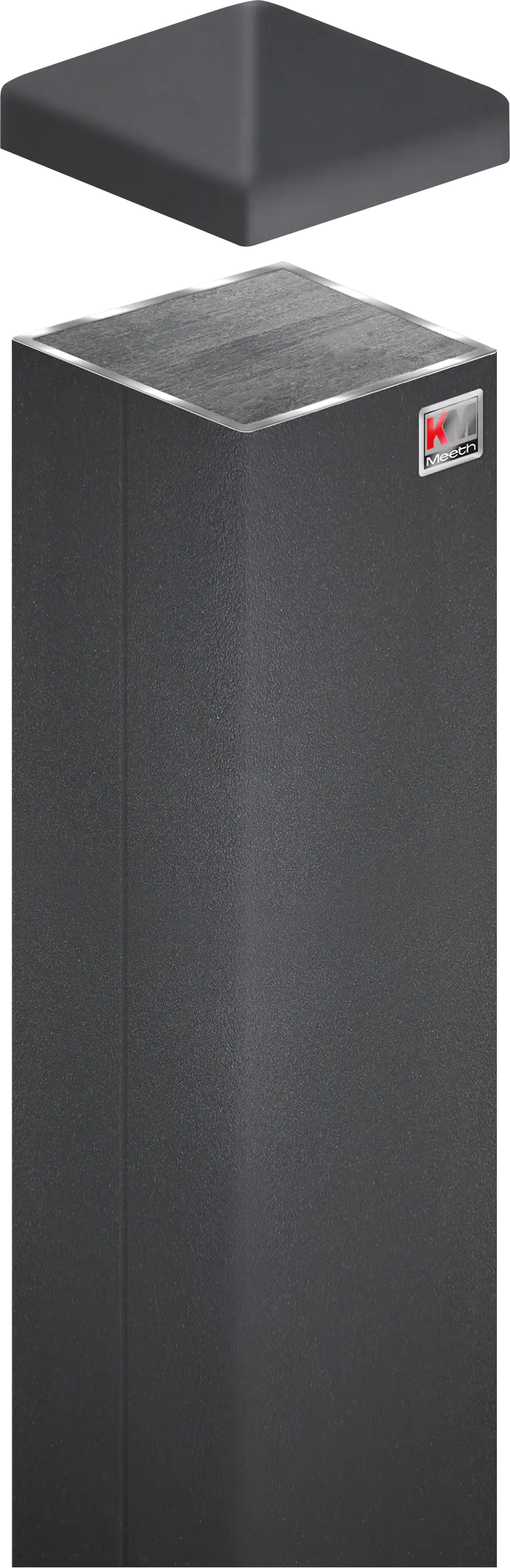 KM Zaun Zaunpfosten 190 cm, 90 x 90 mm, anthrazit