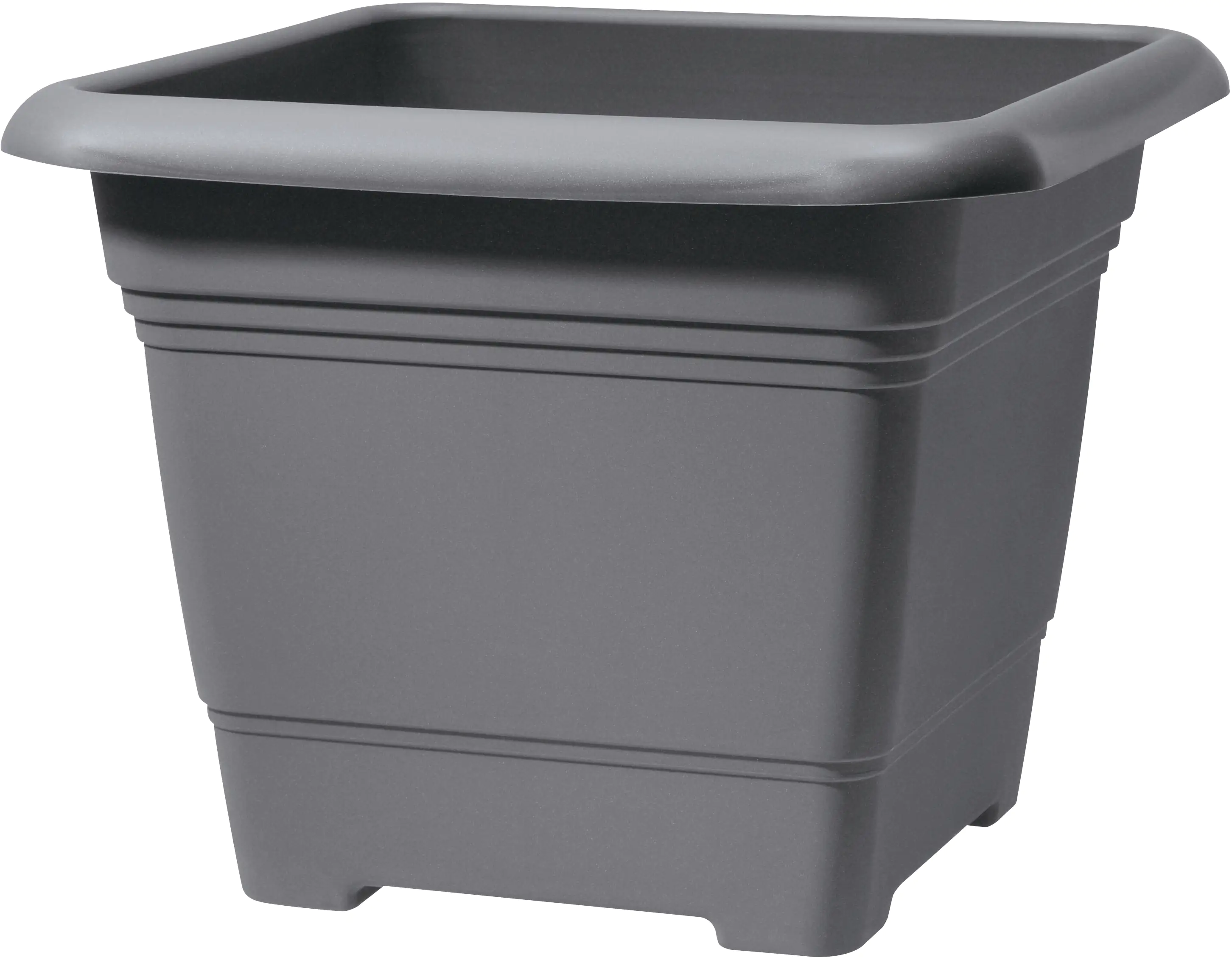 Scheurich Pflanzgefäß Nora 28 x 28 x 28 cm metallic grau