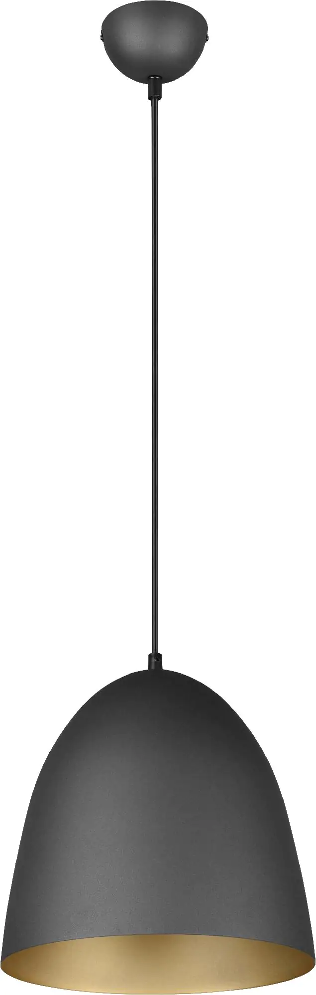 Reality Leuchten Pendelleuchte Tilda schwarz-gold