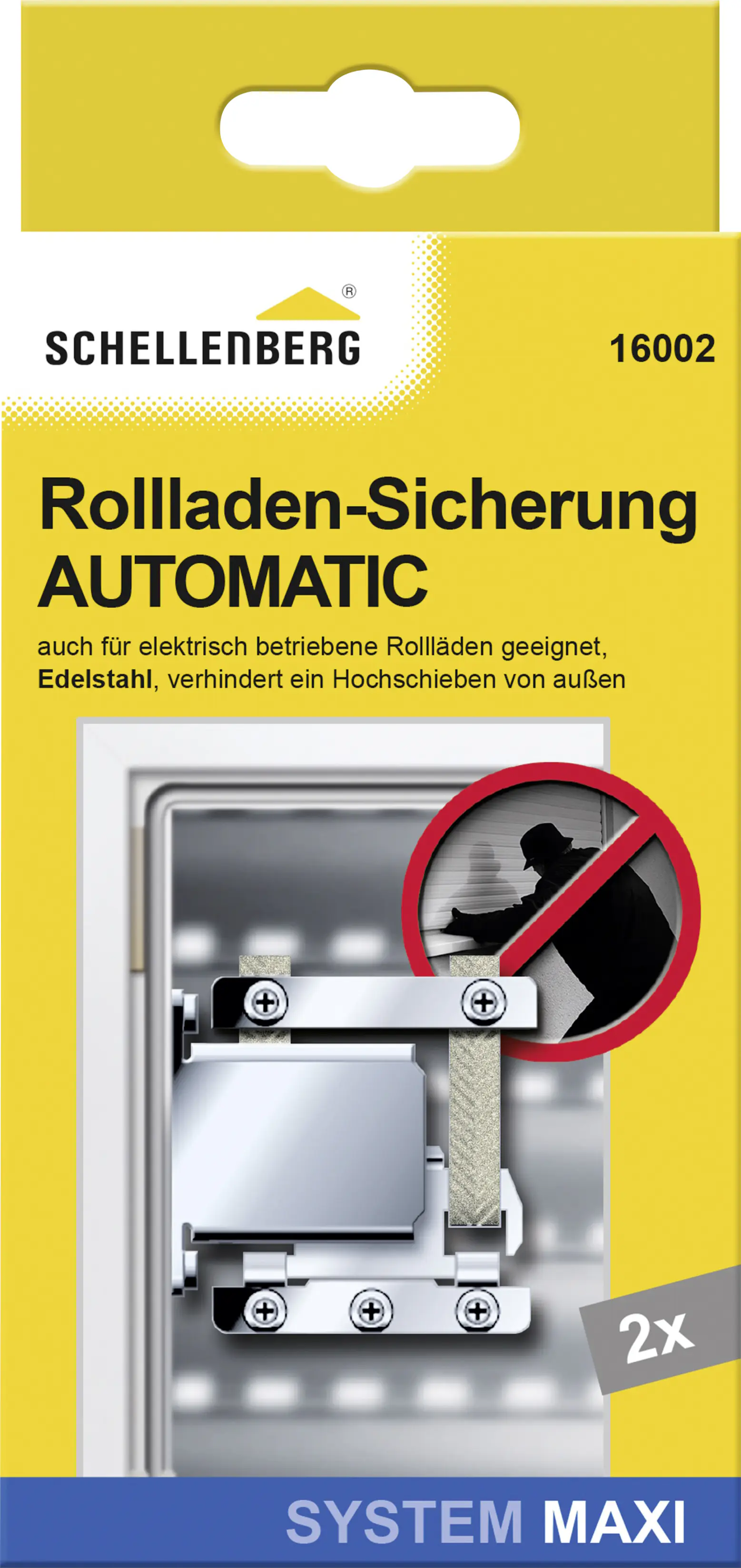 Schellenberg Rollladen-Hochschiebesicherung silber