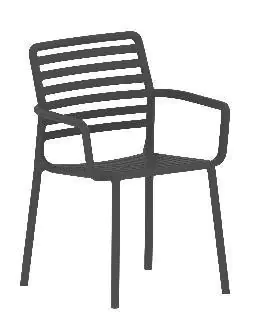 Primaster Stapelstuhl Sevilla Kunststoff anthrazit B-Ware Primaster Stapelstuhl Sevilla Kunststoff anthrazit B-Ware