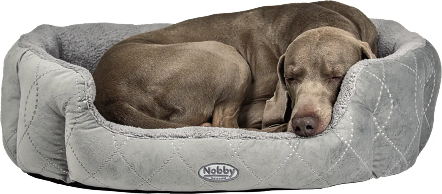 Nobby Komfortbett Ceno oval grau/grau