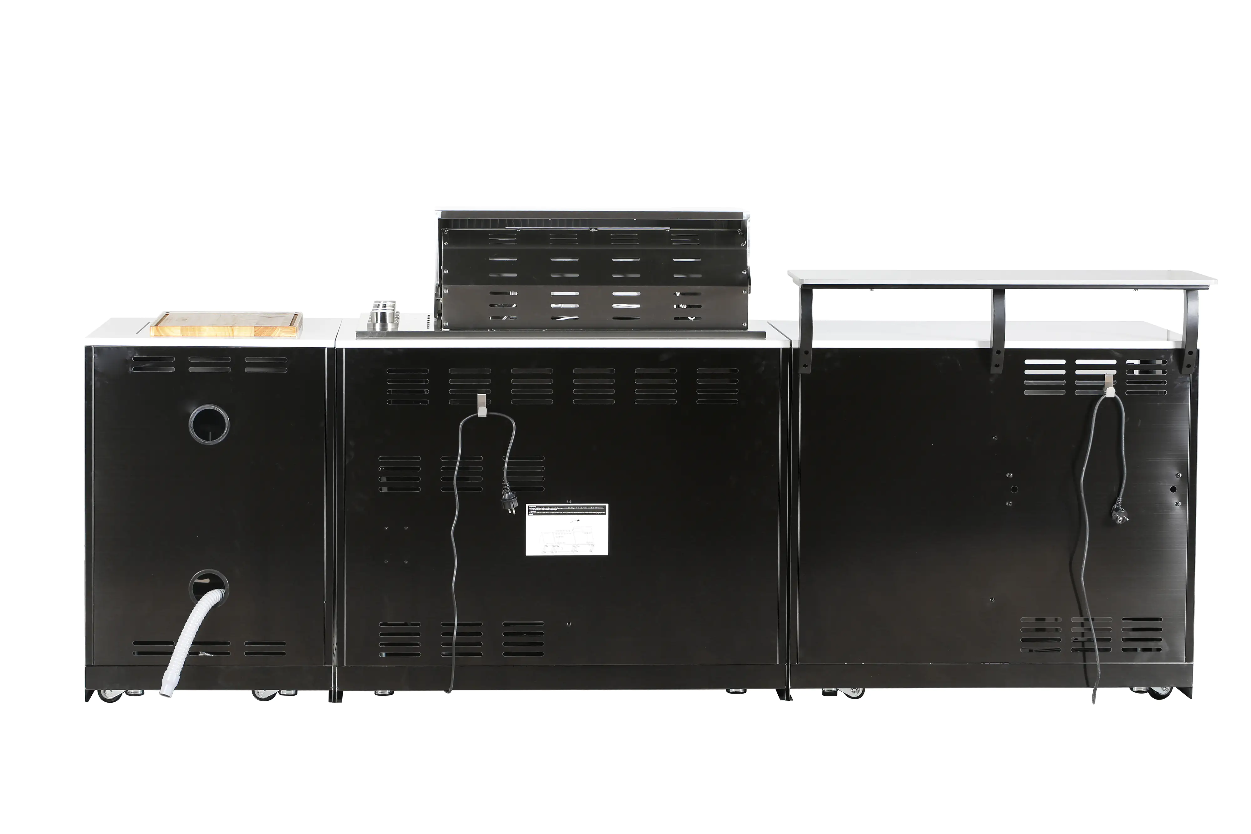 Buschbeck Outdoorküche Brighton inkl. Kühlschrank und Spüle mit Armatur