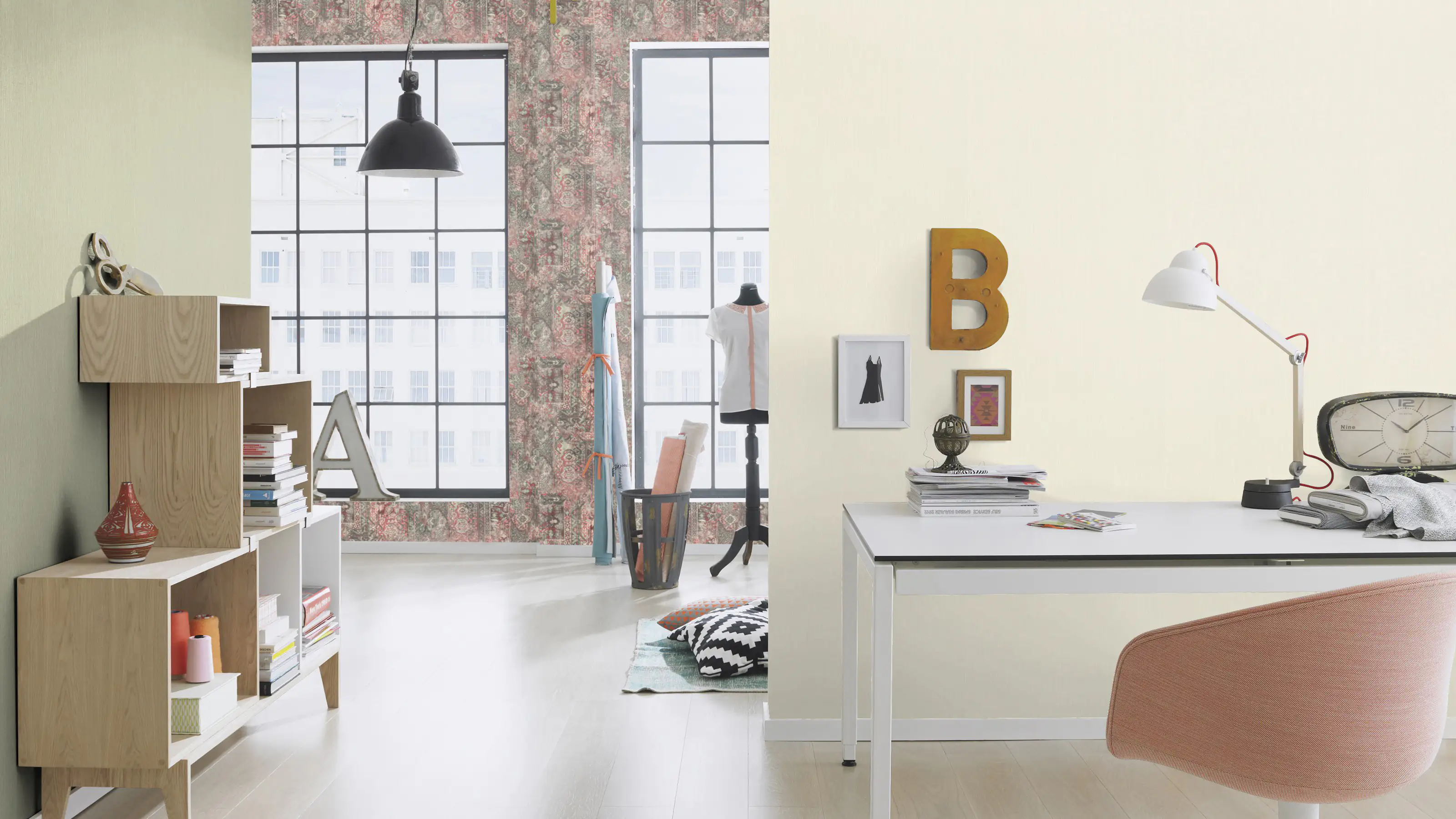 4000441536829_2127395 Rasch Vliestapete 536829 BARBARA home Collection II uni grün 10,05 x 0,53 m