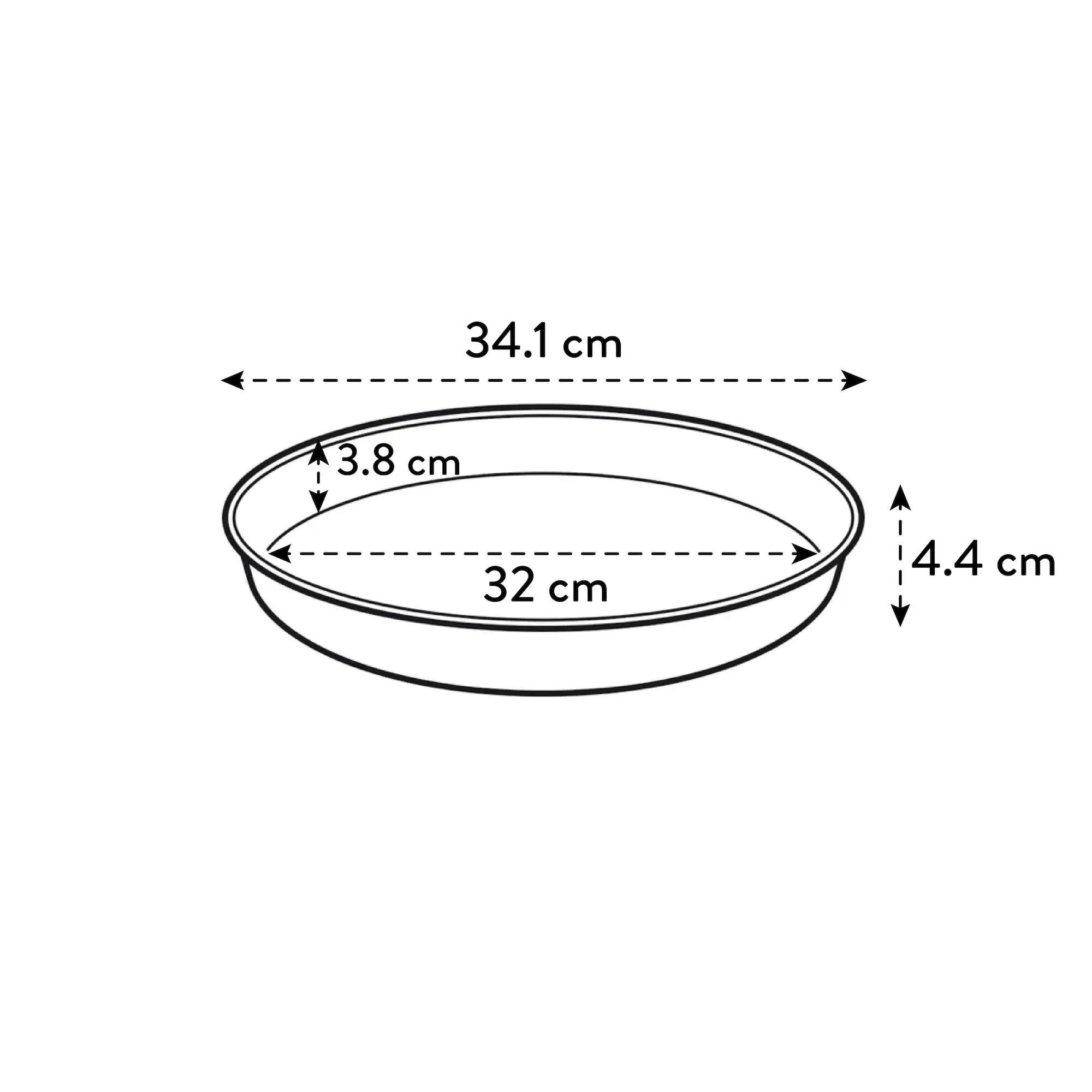 Elho Untersetzer Loft Urban Ø 34 cm terra Elho Untersetzer Loft Urban Ø 34 cm terra
