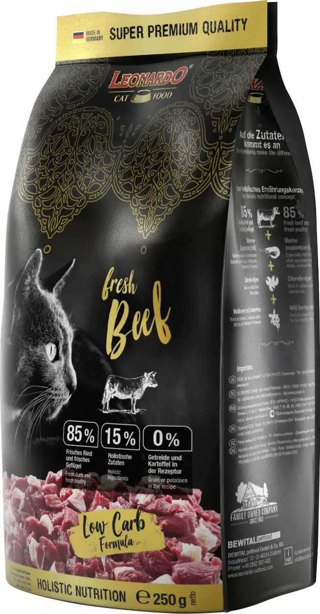 Leonardo Katzentrockenfutter Fresh Beef 250 g Leonardo Katzentrockenfutter Fresh Beef 250 g