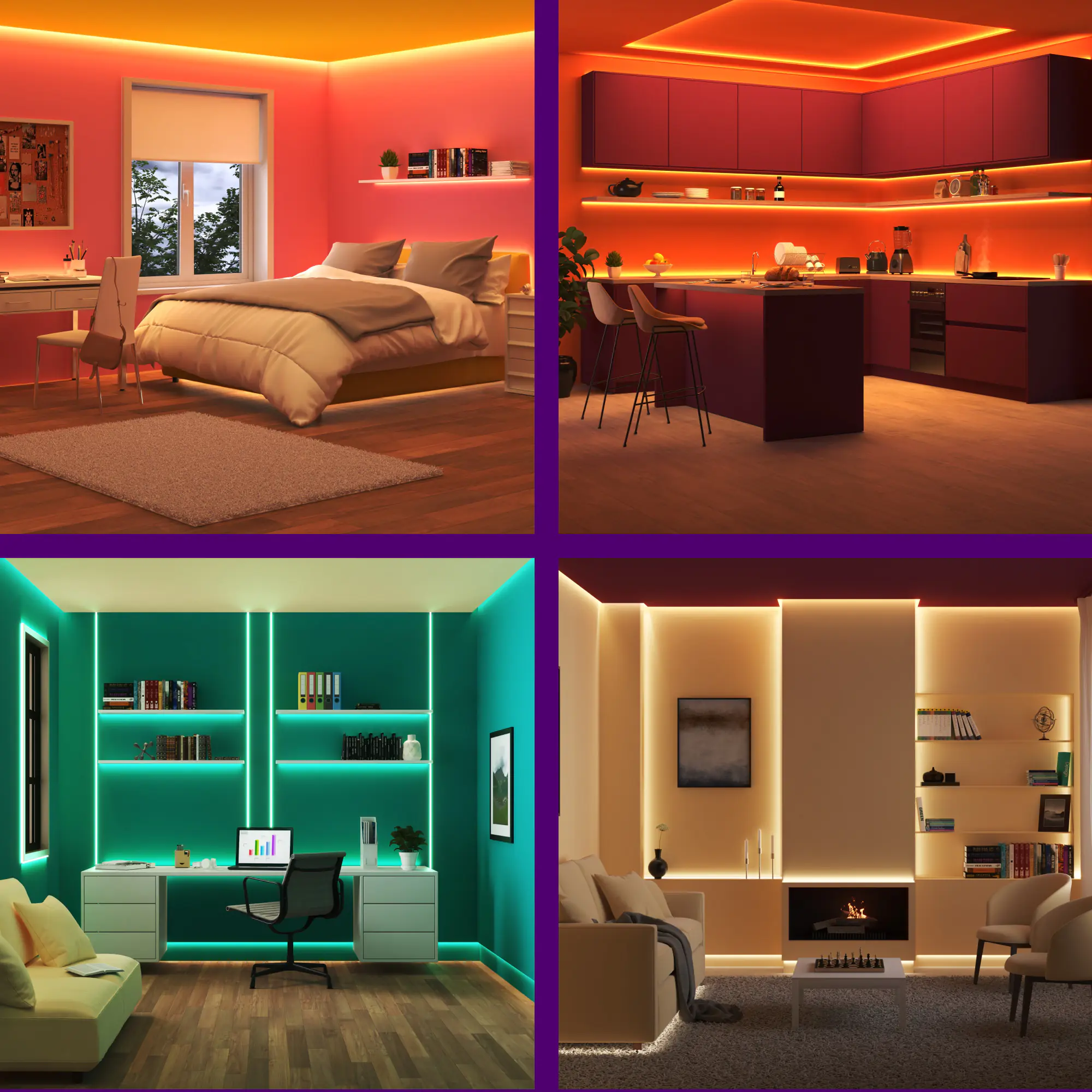 WiZ LED-Streifen RGB 4 m 6,5 W dimmbar