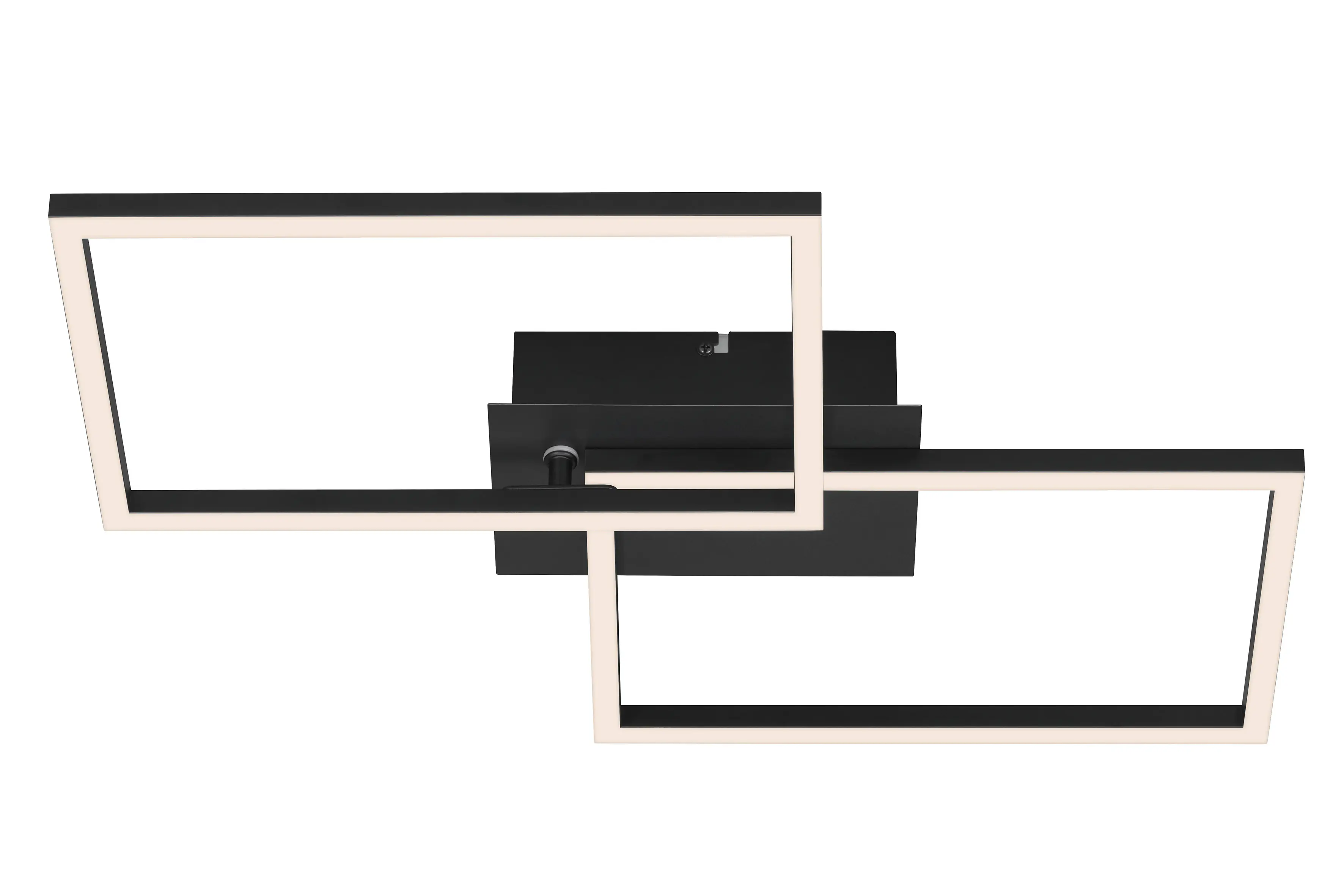 Briloner LED-Deckenleuchte Frame 50 x 39 cm schwarz dimmbar warmweiß