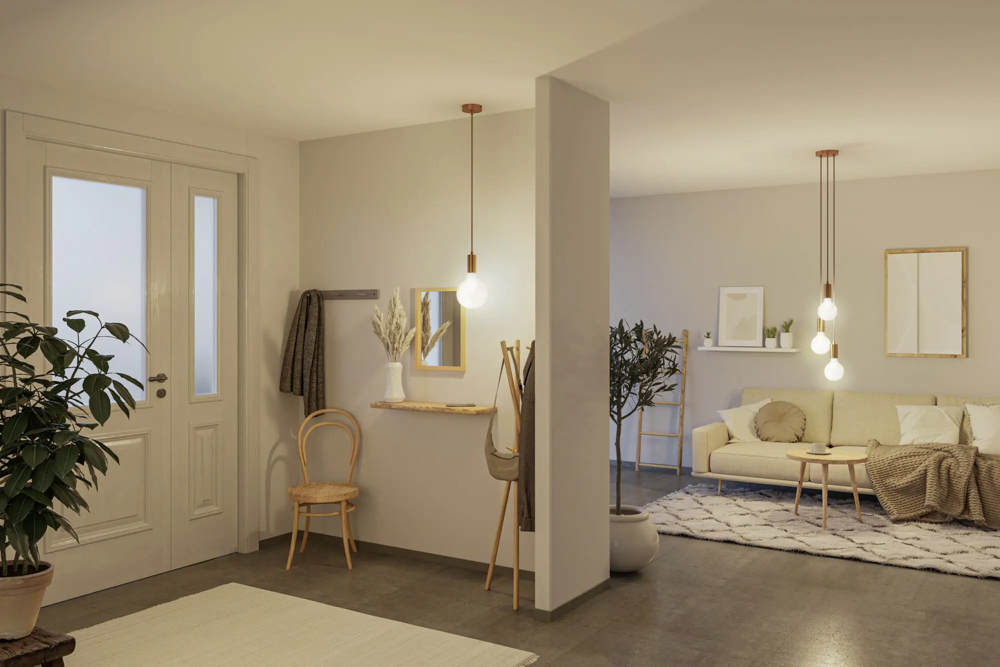 Paulmann LED Globe G125 White Lampion E27 4,3W weiß