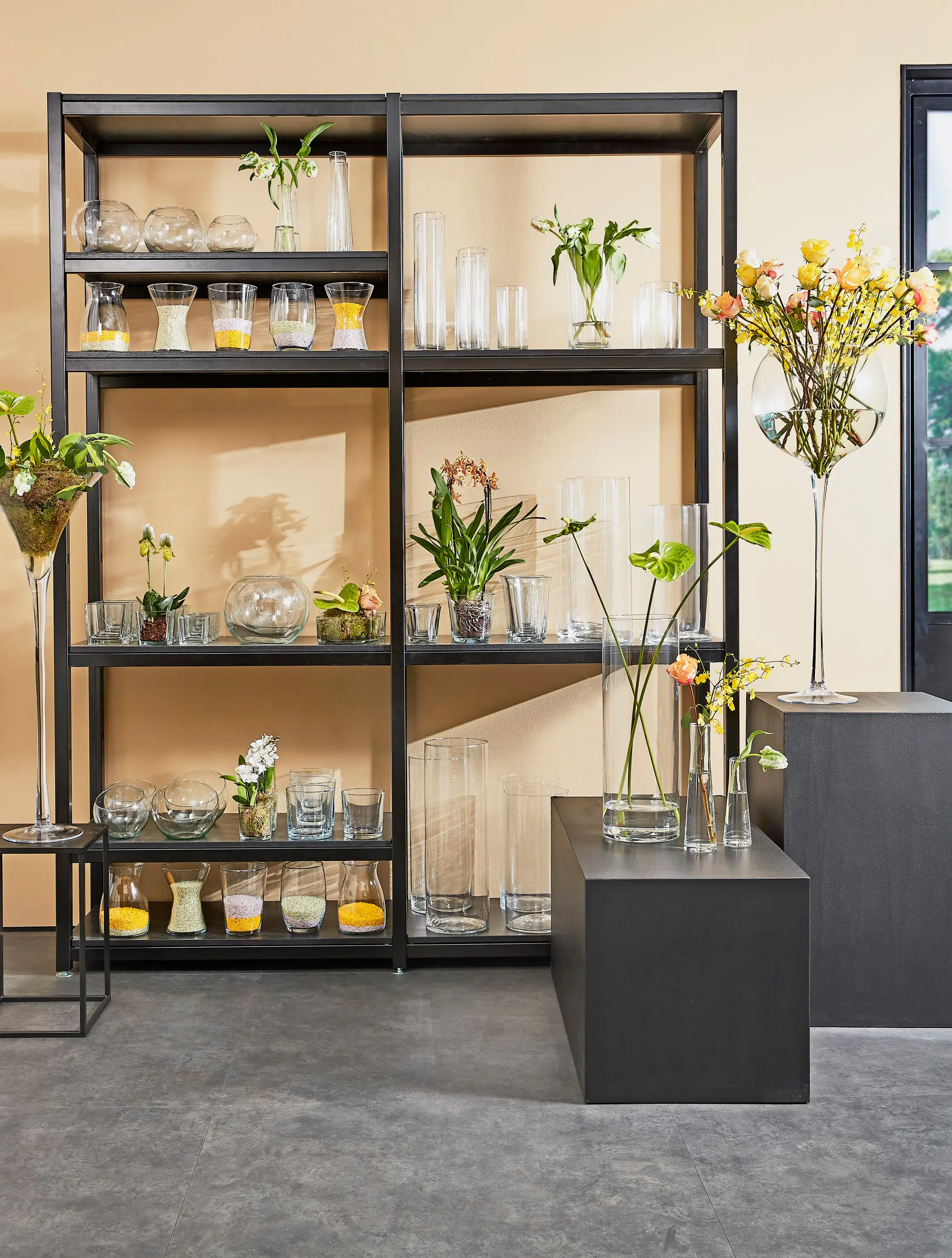 Mica Glasvase Ixia transparent, 21 x 7 cm