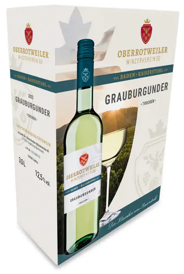 Oberrotweiler Weißwein Grauburgunder trocken - Bag in Box 3,0l