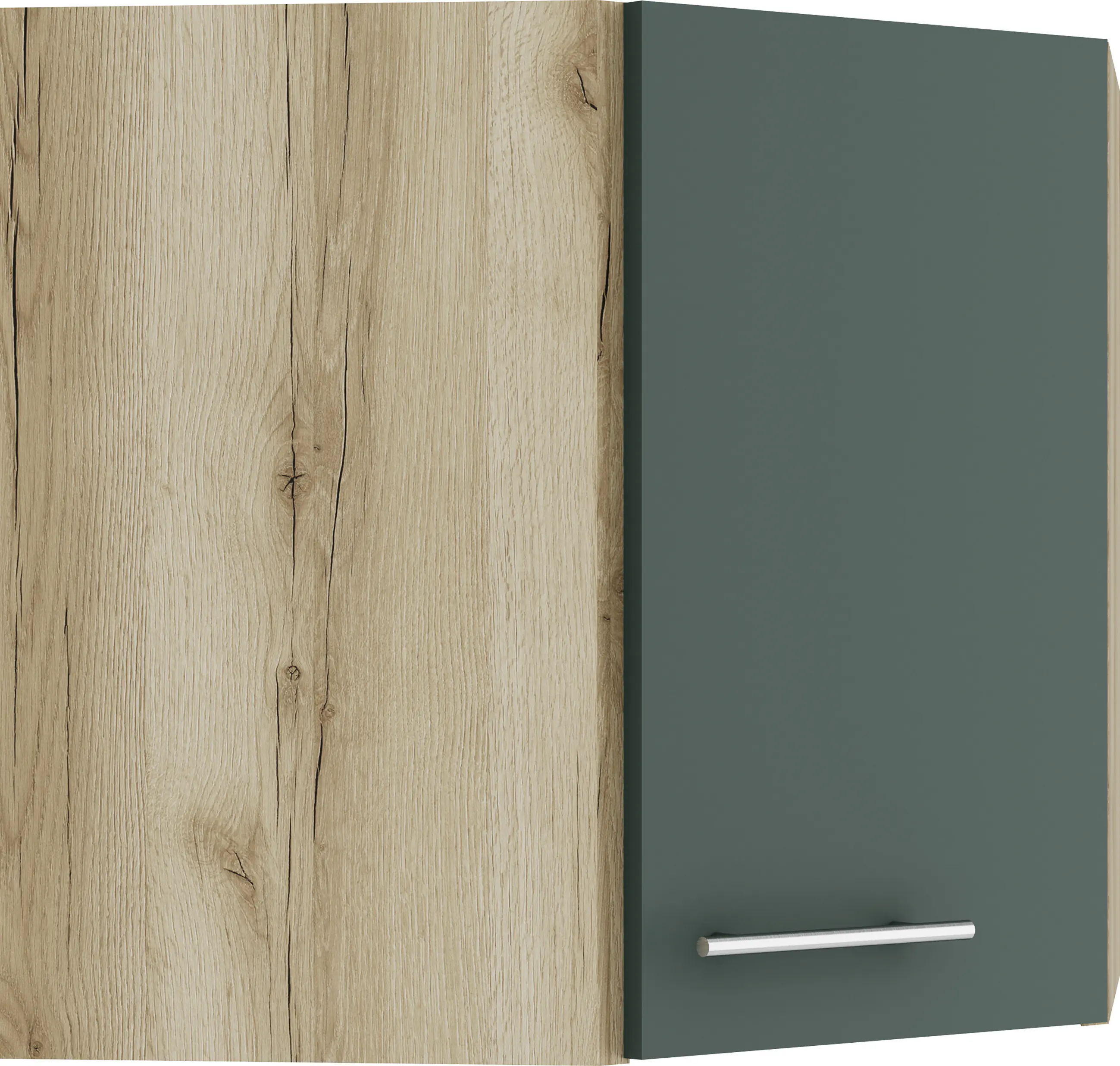 Optifit Eckoberschrank Savona 405 steingrün/eiche 60 cm