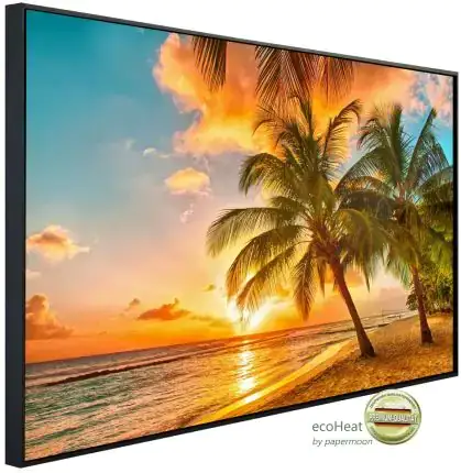 papermoon Infrarotheizkörper EcoHeat 60X100 cm 600 Watt, Barbados Palmen