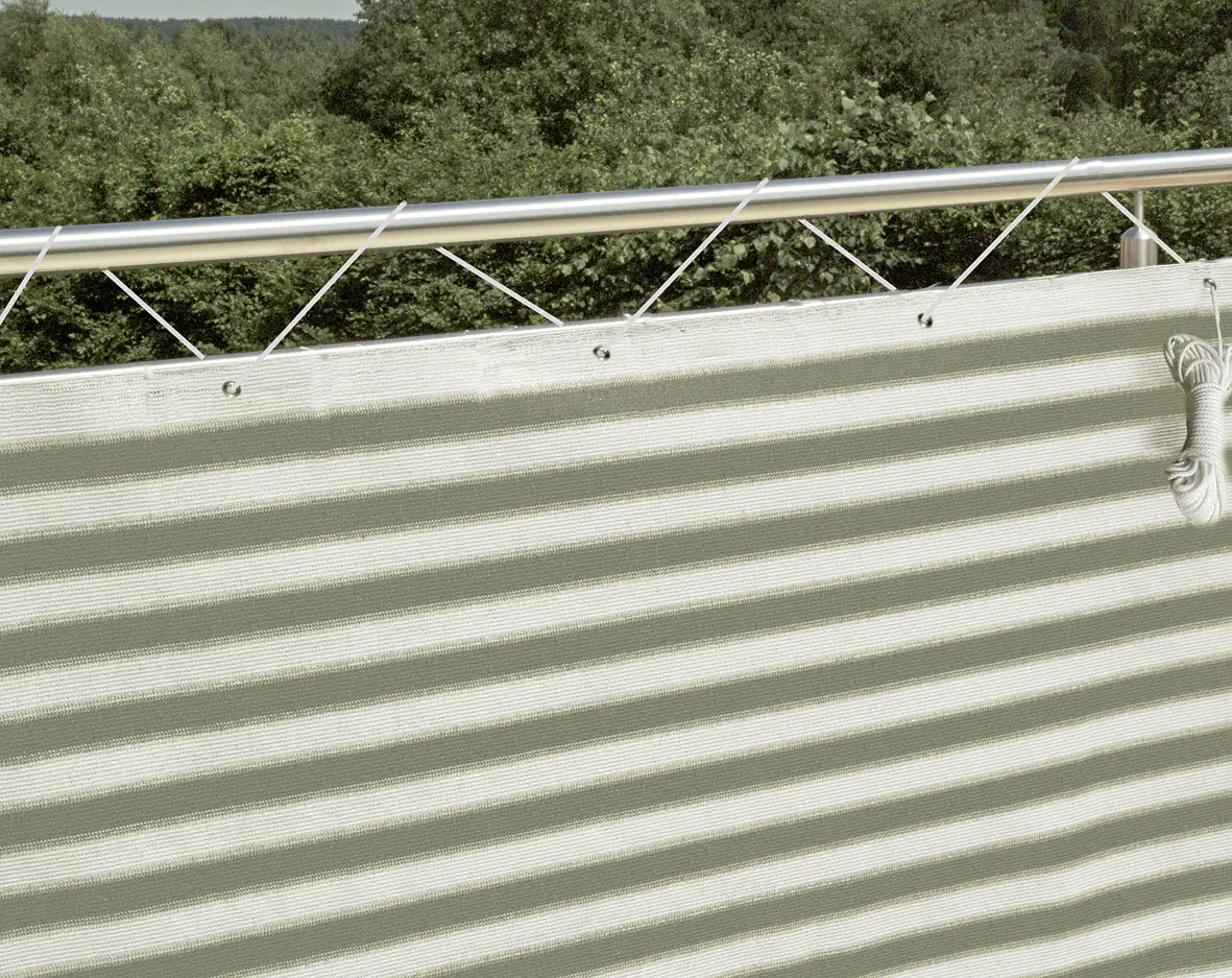 Floraworld Sichtschutz/Balkonverkleidung Classic Höhe: 90 cm, grau/weiß