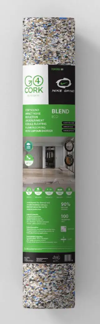 Go4Cork Trittschalldämmung 1,7 mm Nike Grind 10 m²