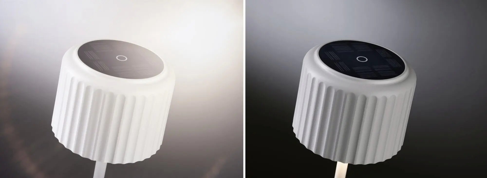 Paulmann Solar-Akku-Tischleuchte Else weiß 30,5 cm warmweiß 