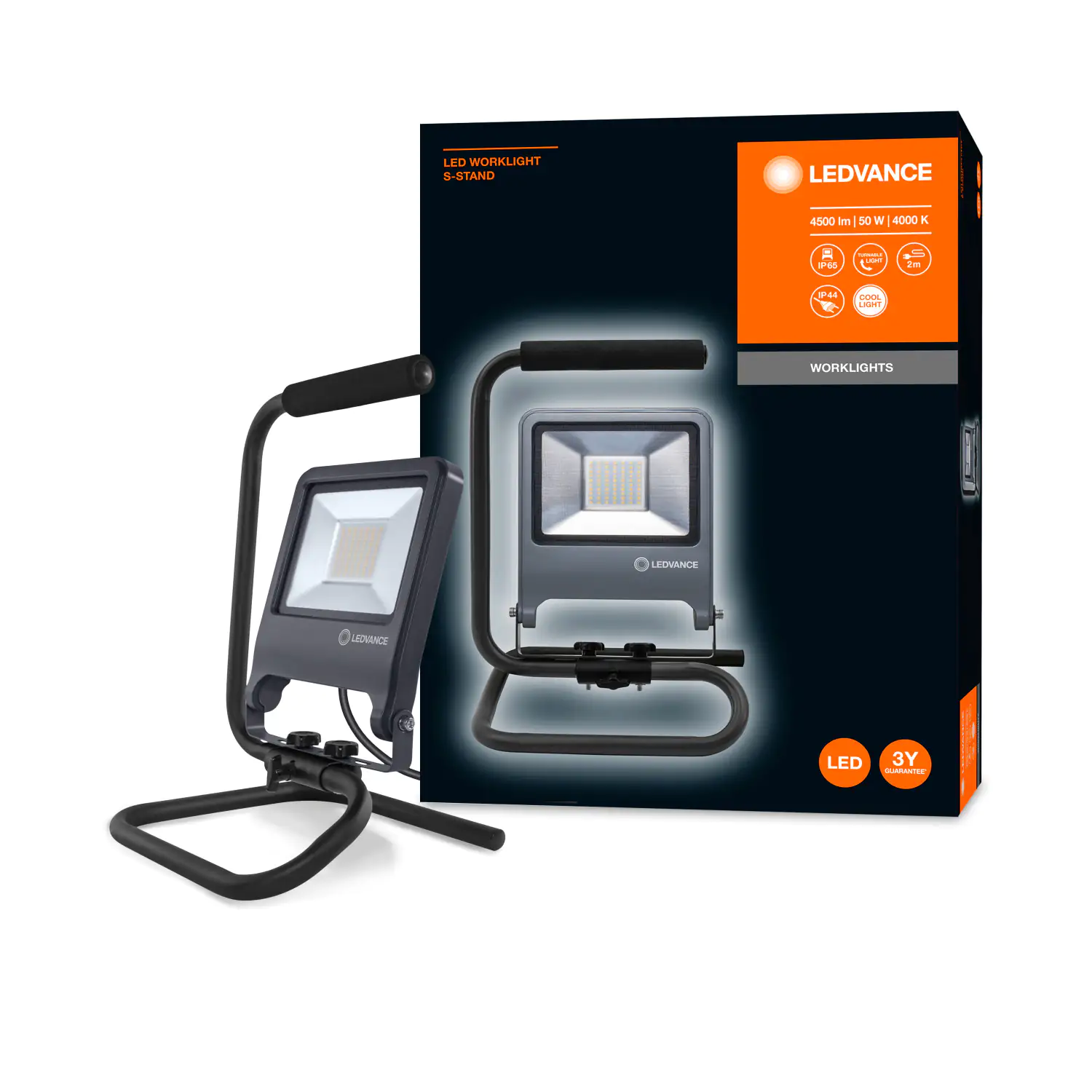 Ledvance LED Arbeitsstrahler 50 Watt, 2 m Kabel