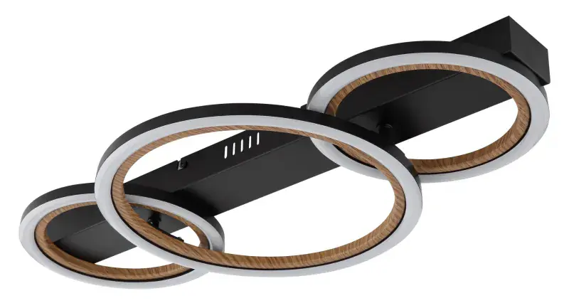 Globo Deckenleuchte Dakari I 58 x 30 cm schwarz warmweiß