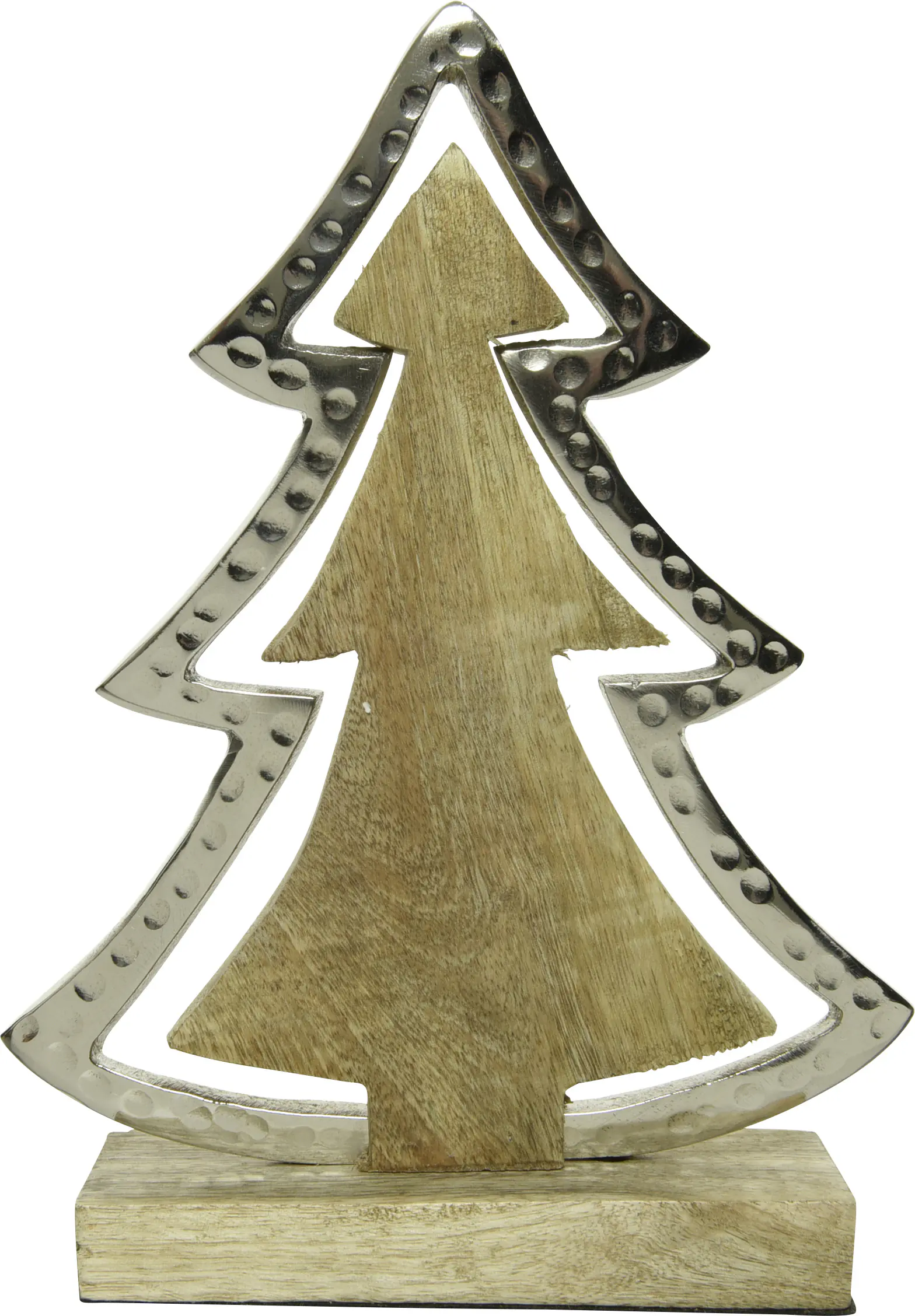 Kaemingk Deko Tannenbaum aus Holz 15 x 10 x 20 cm