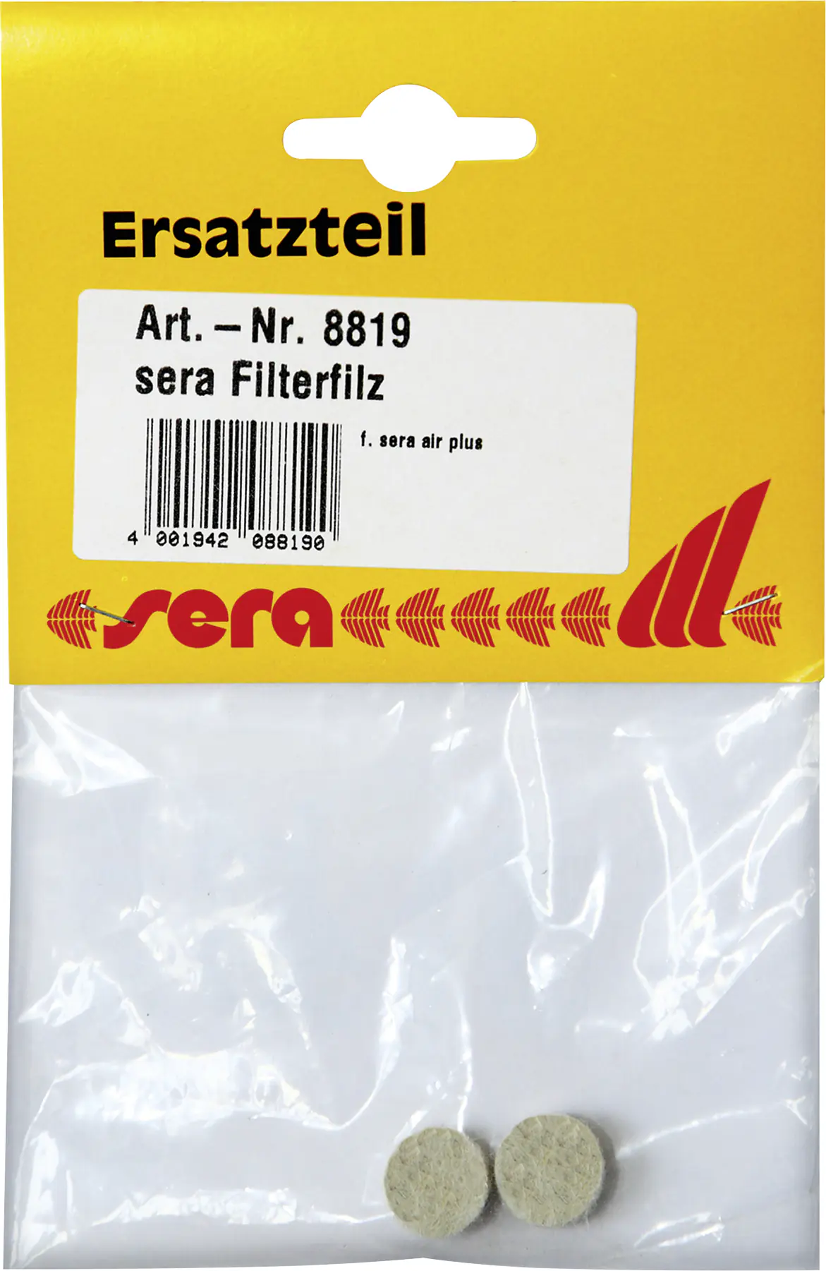 Sera Aquariumzubehör Ersatzfilz für Luftfilter 1 Stück