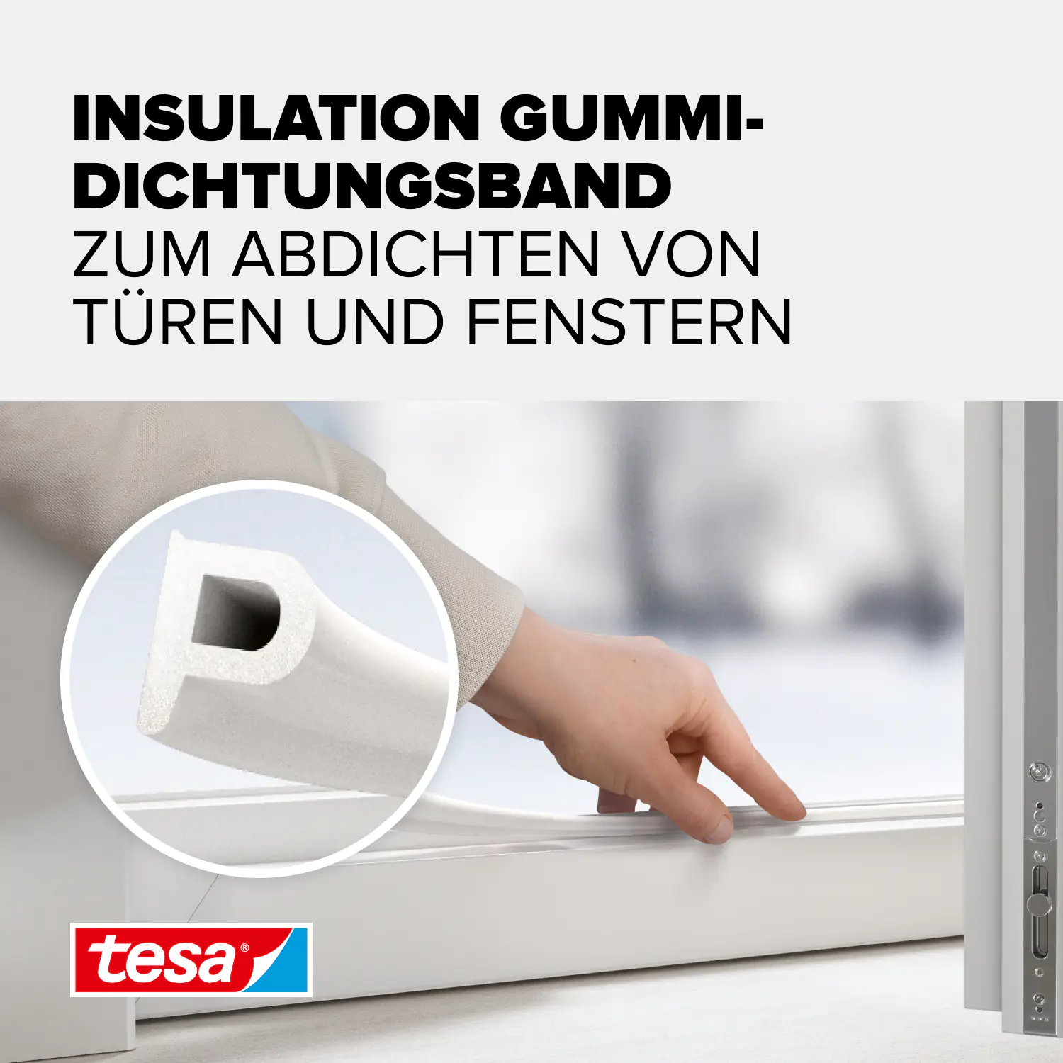 tesa Insulation P-Profil Classic 10 m, weiß