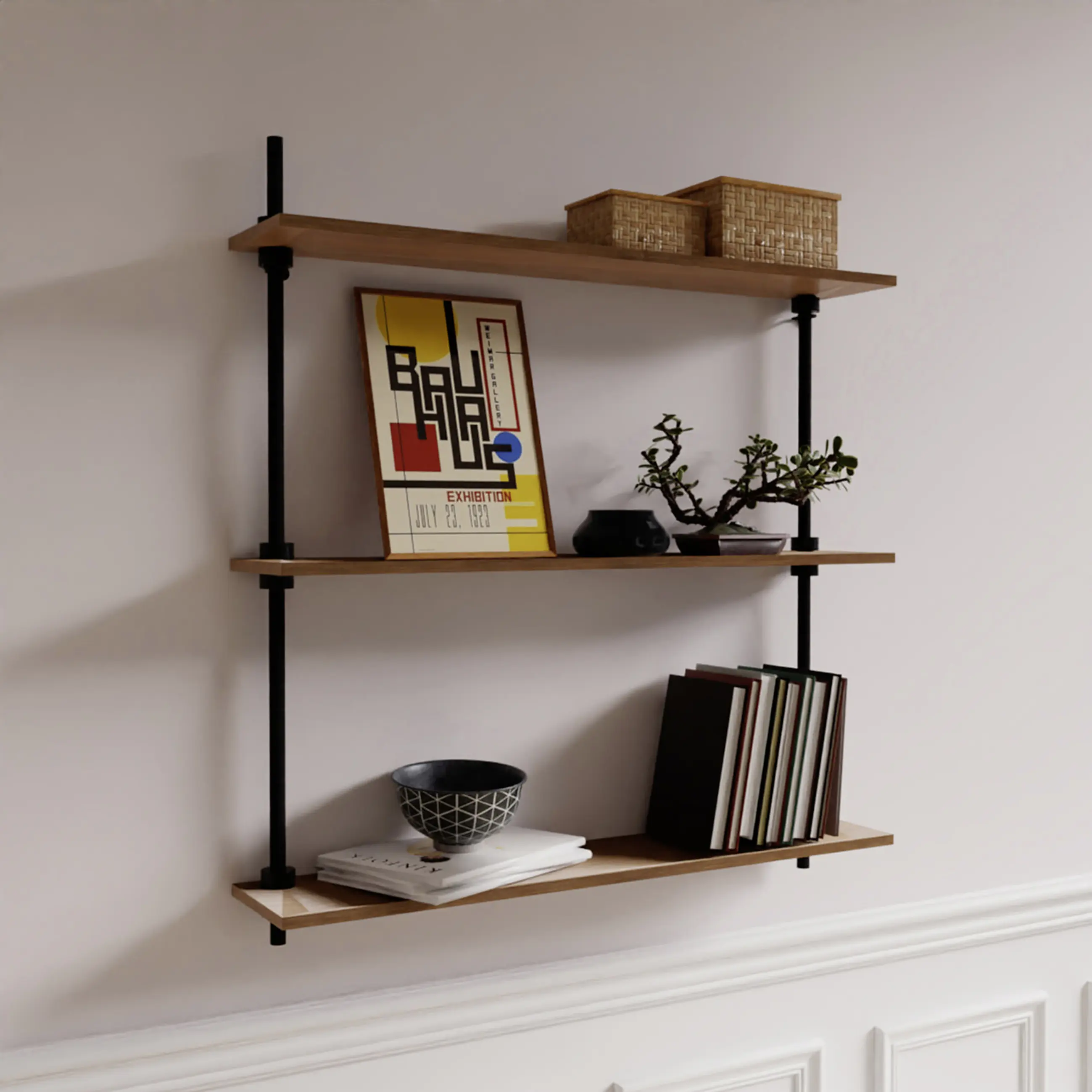 Ar Shelving Wandregal AR Deco Nebraska 92,5 x 85 cm 160 kg