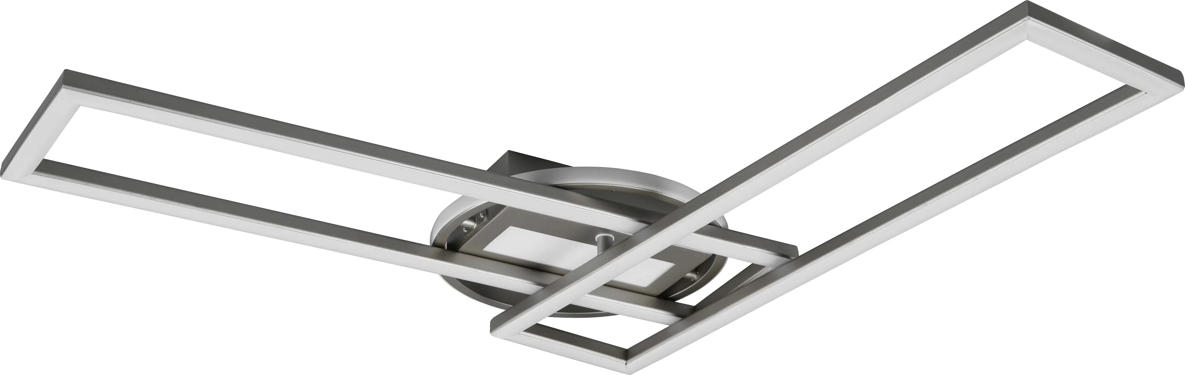 Reality Leuchten LED Deckenleuchte Twister nickel