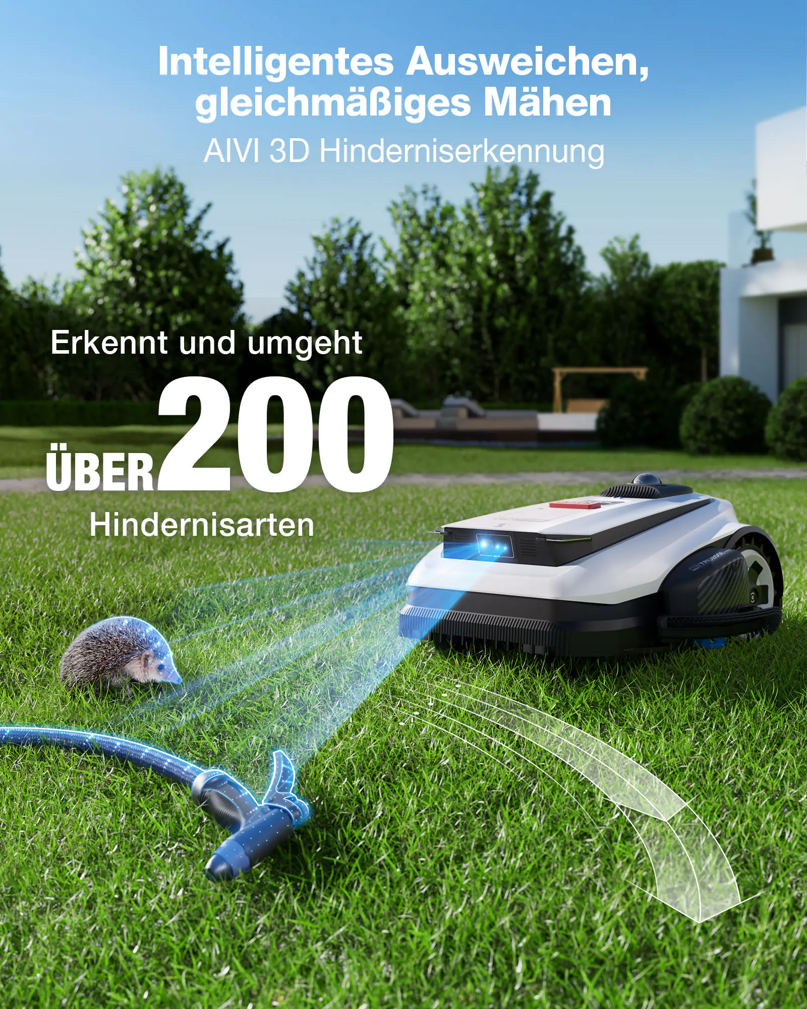 ECOVACS Mähroboter GOAT A3000 LiDAR Pro - 33 cm Schnittbreite 3000 m² 32 V