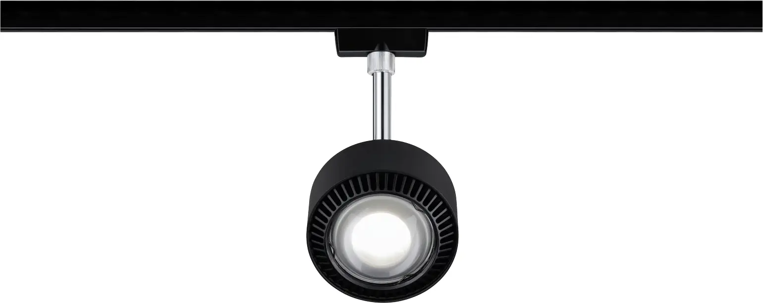 Paulmann URail LED Schienenspot Aldan schwarz-matt Ø 9,8 cm dimmbar