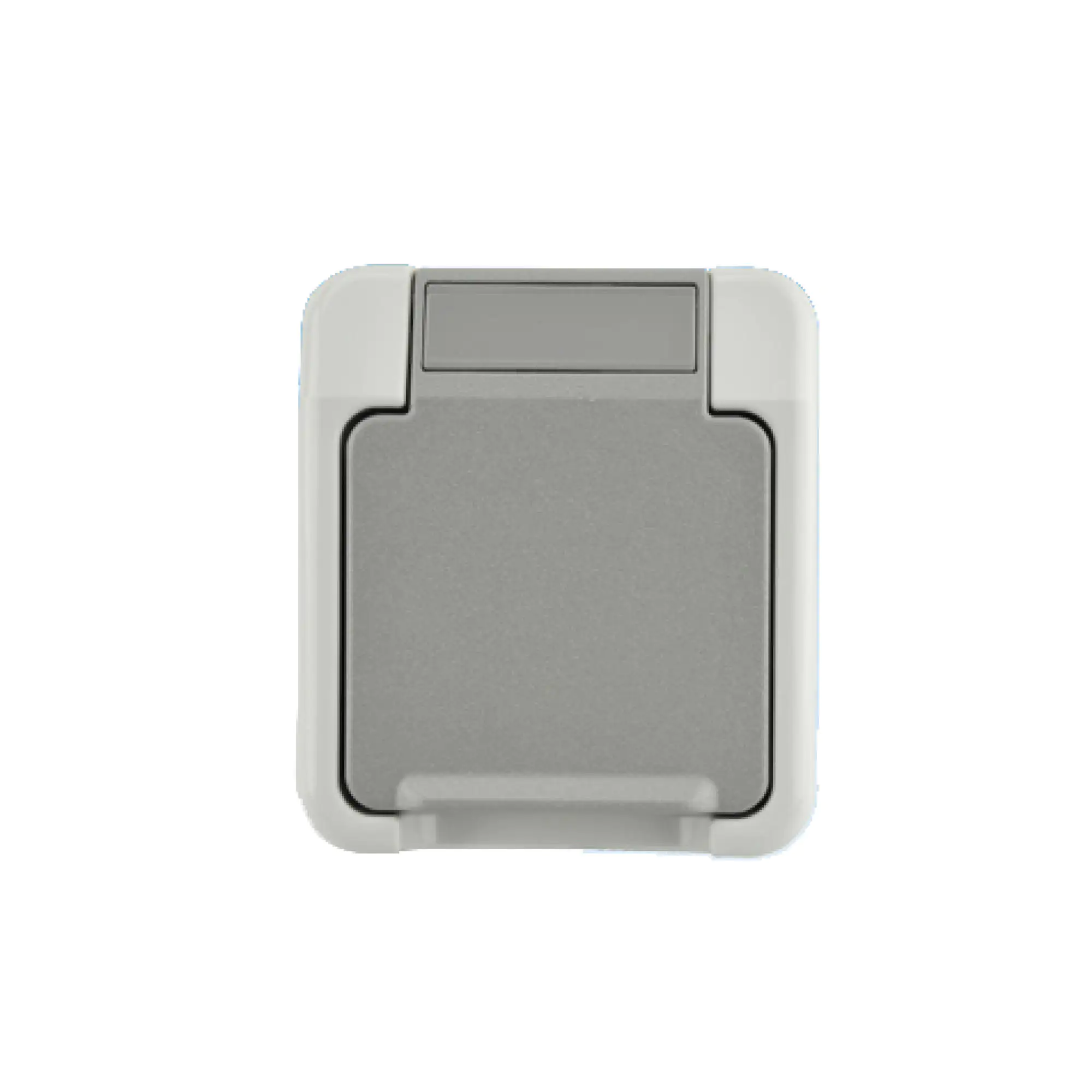 4042811179717 Merten Schutzkontaktsteckdose Klappdeckel, Aquastar, Aufputz, MEG2301-8029