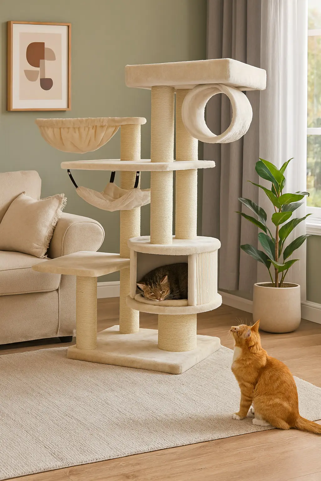 Nobby Kratzbaum Elin H 129 cm cream 