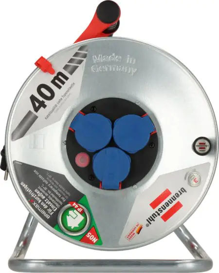 Brennenstuhl Kabeltrommel 40m, AT-N05V3V3-F 3G1,5, orange 3 Schutzkontaktstecker