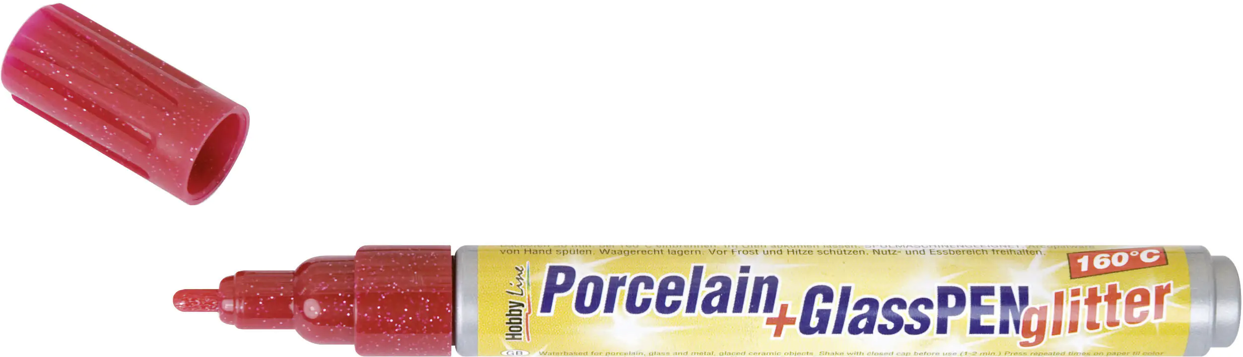 Kreul Glass & Porcelain Pen Glitter violett 1 - 3 mm