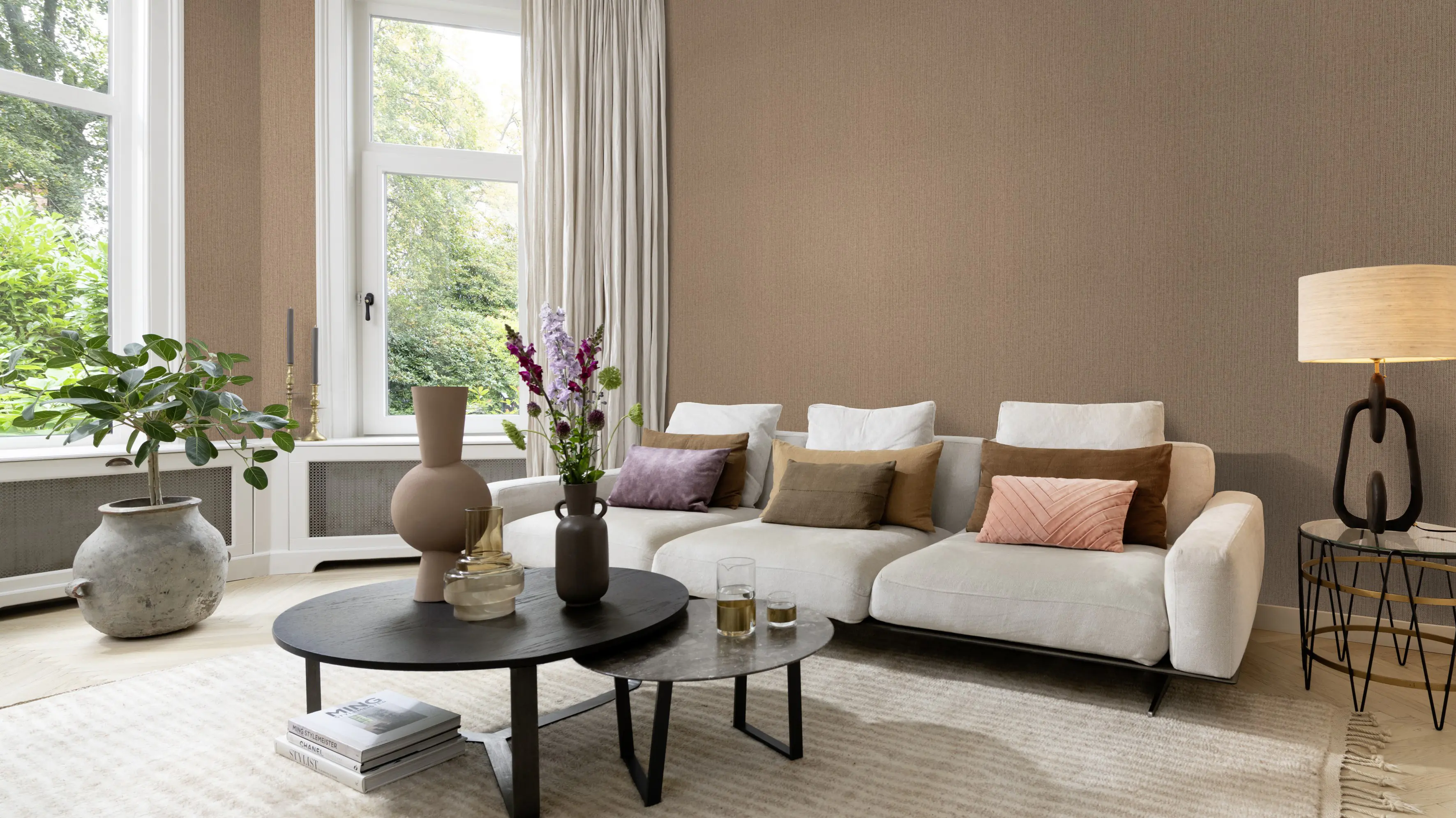 Rasch Vliestapete 407914 Kimono muster braun 10,05 x 0,53 m