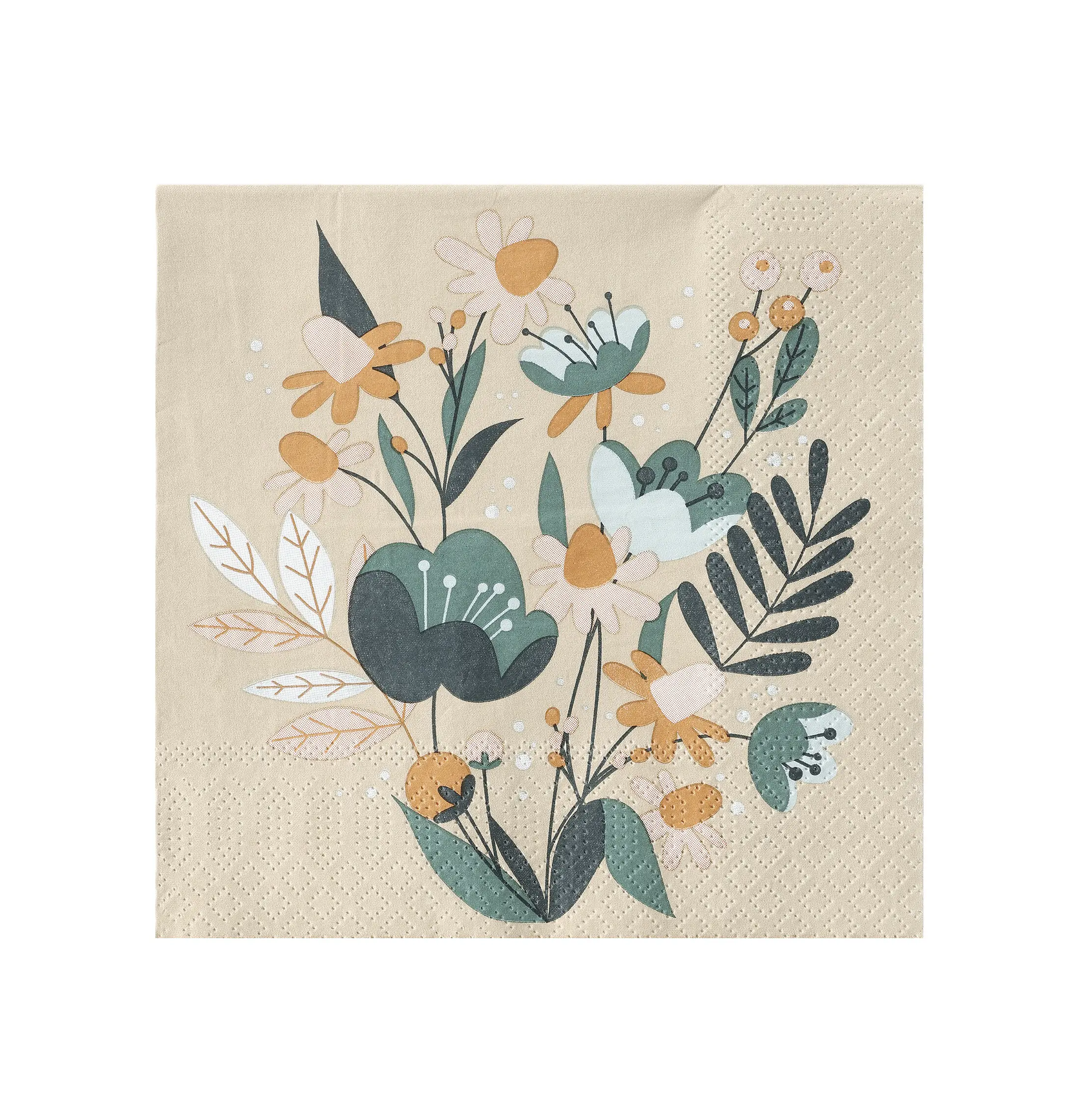 Eglo Servietten Blätter Mahuli bunt 16,5 x 16,5 cm - 20er Pack