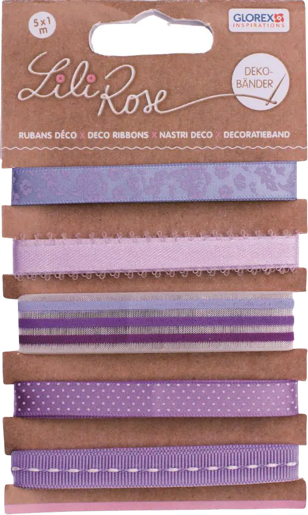 Glorex Deko Bänder Lilatöne