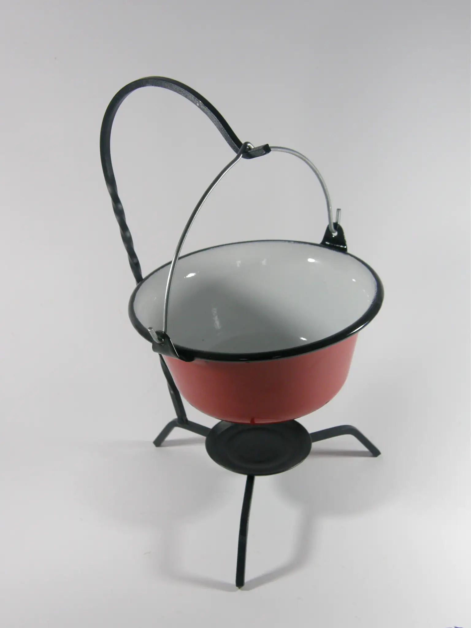 Su-Deco Servierkessel 0,8 Liter rot weiss