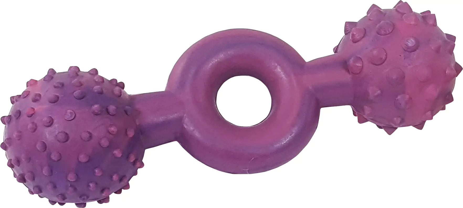 Nobby Vollgumm Ringhantel lila pink 15 cm