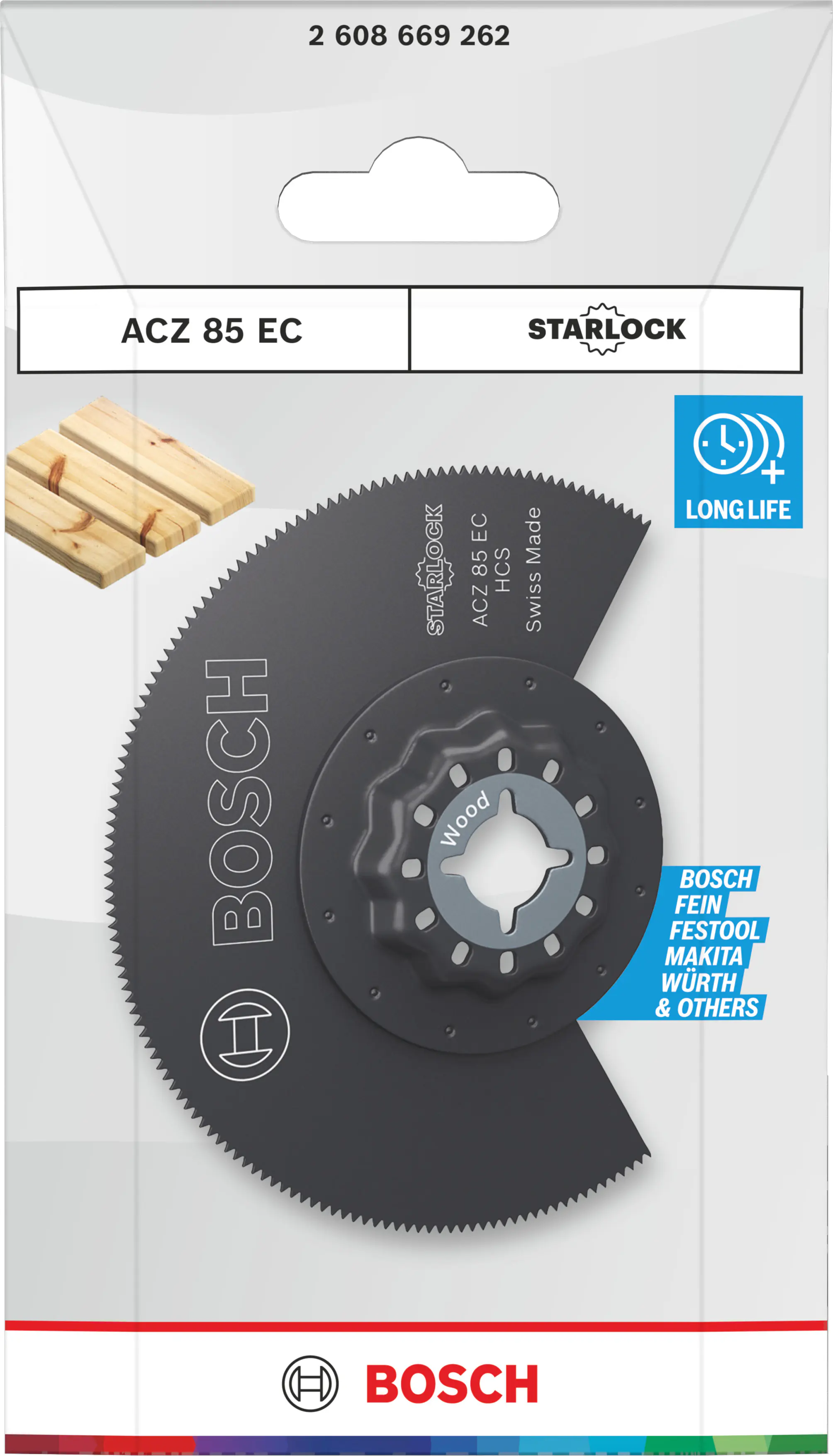 Bosch Segmentsägeblatt ACZ 85 EC Starlock für Holz Ø 85 mm