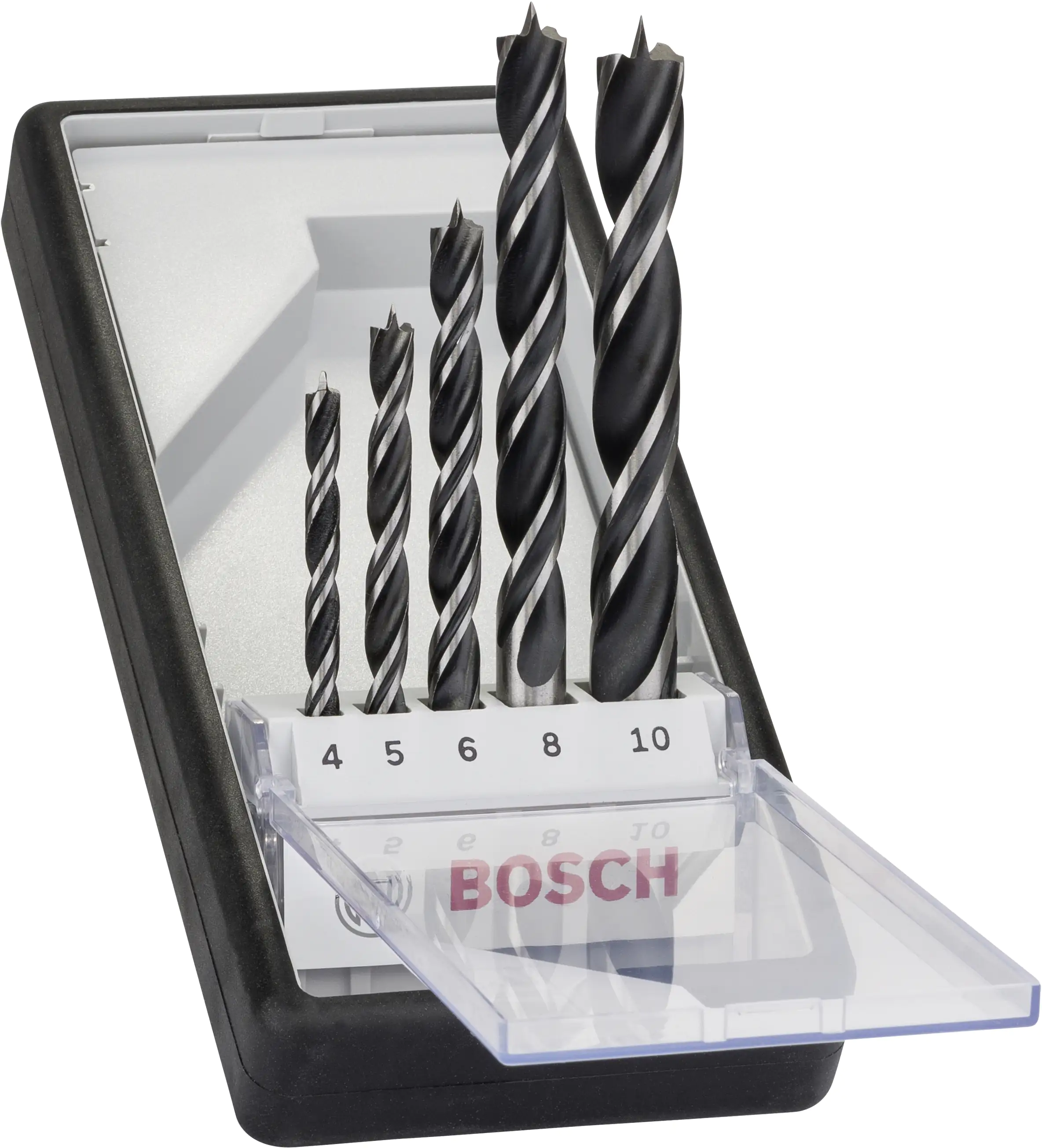 Bosch Holzbohrer-Set Robust Line 5-teilig HSS-G Rundschaft