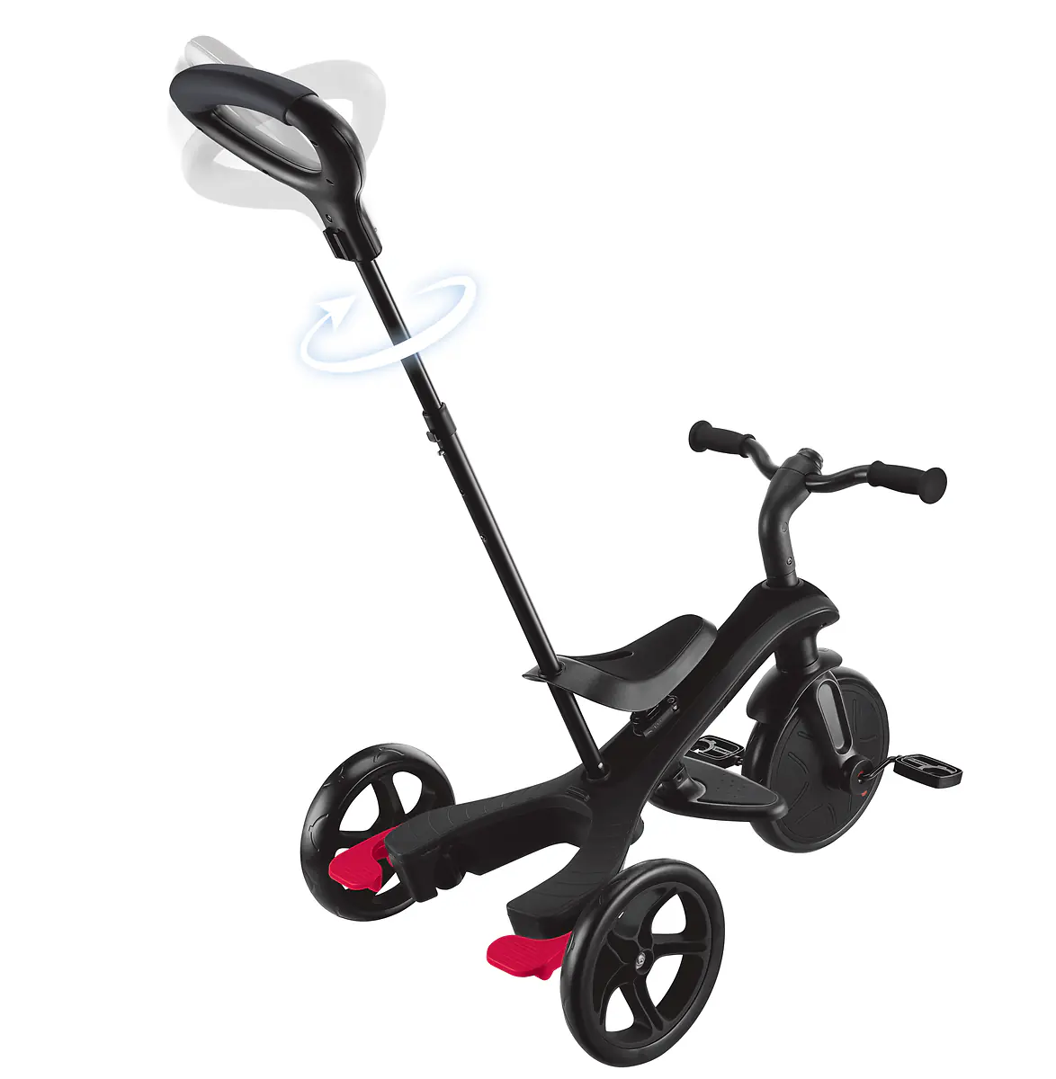 Globber Dreirad für Kinder Explorer Trike 4-in-1 schwarz