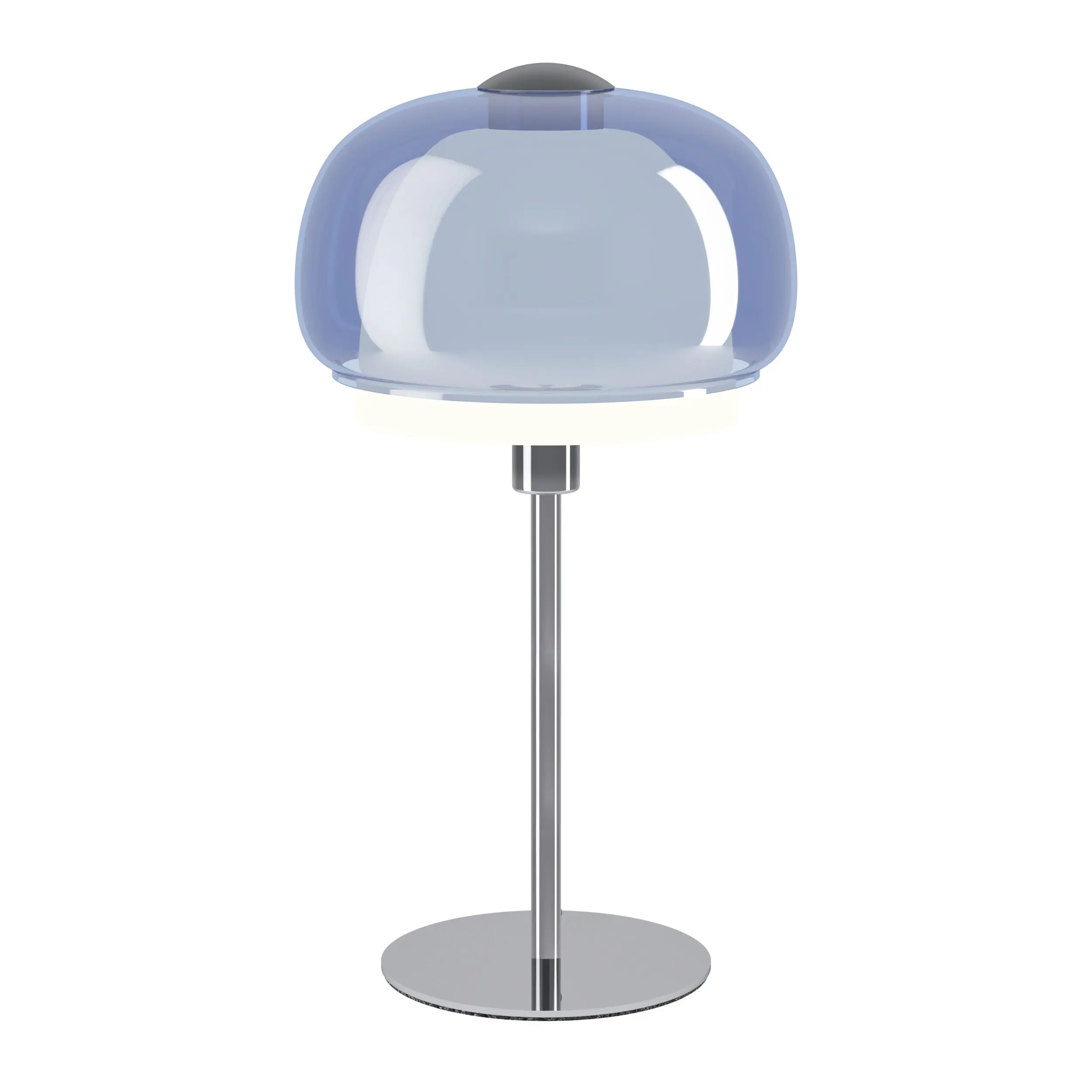 Eglo Tischleuchte Belomontejo E14 Ø 22 cm chrom/weiß/blau