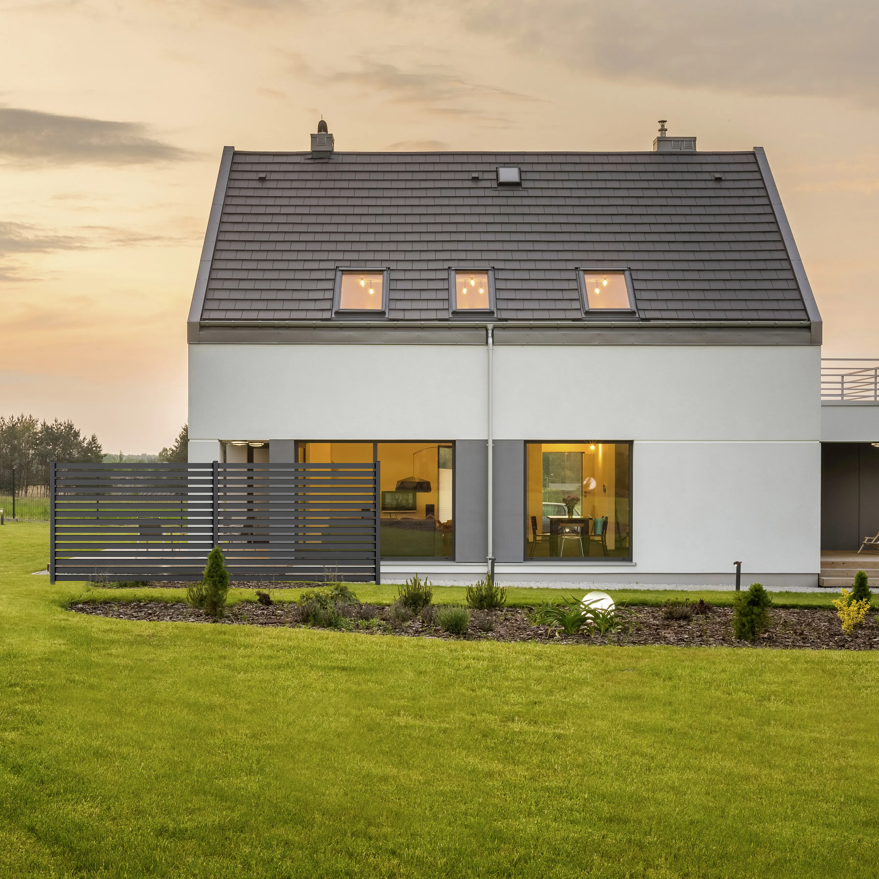 Ambiente Alu-Zaun Grundset Rhombus MAXI 187 x 244,2 cm anthrazit