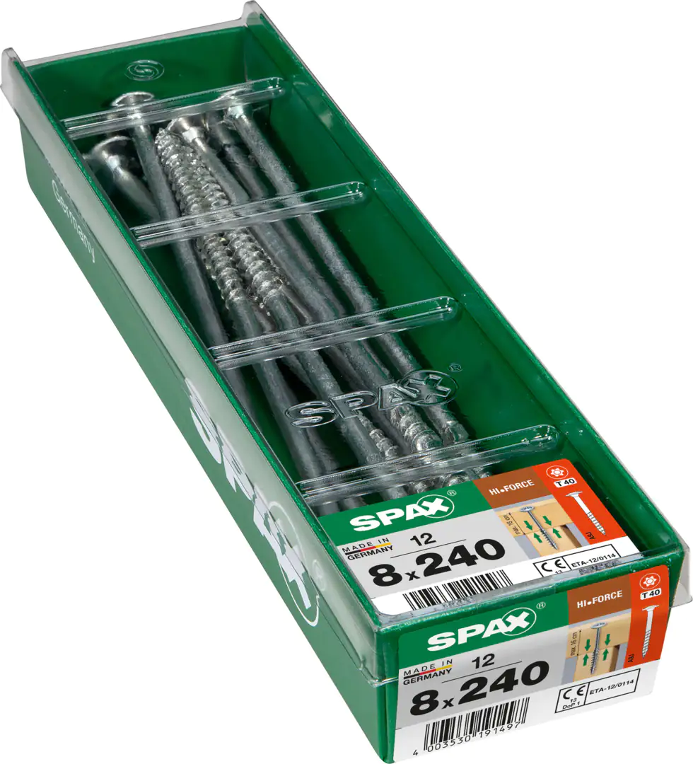 Spax Holzbauschrauben 8.0 x 240 mm TX 40 - 12 Stk.