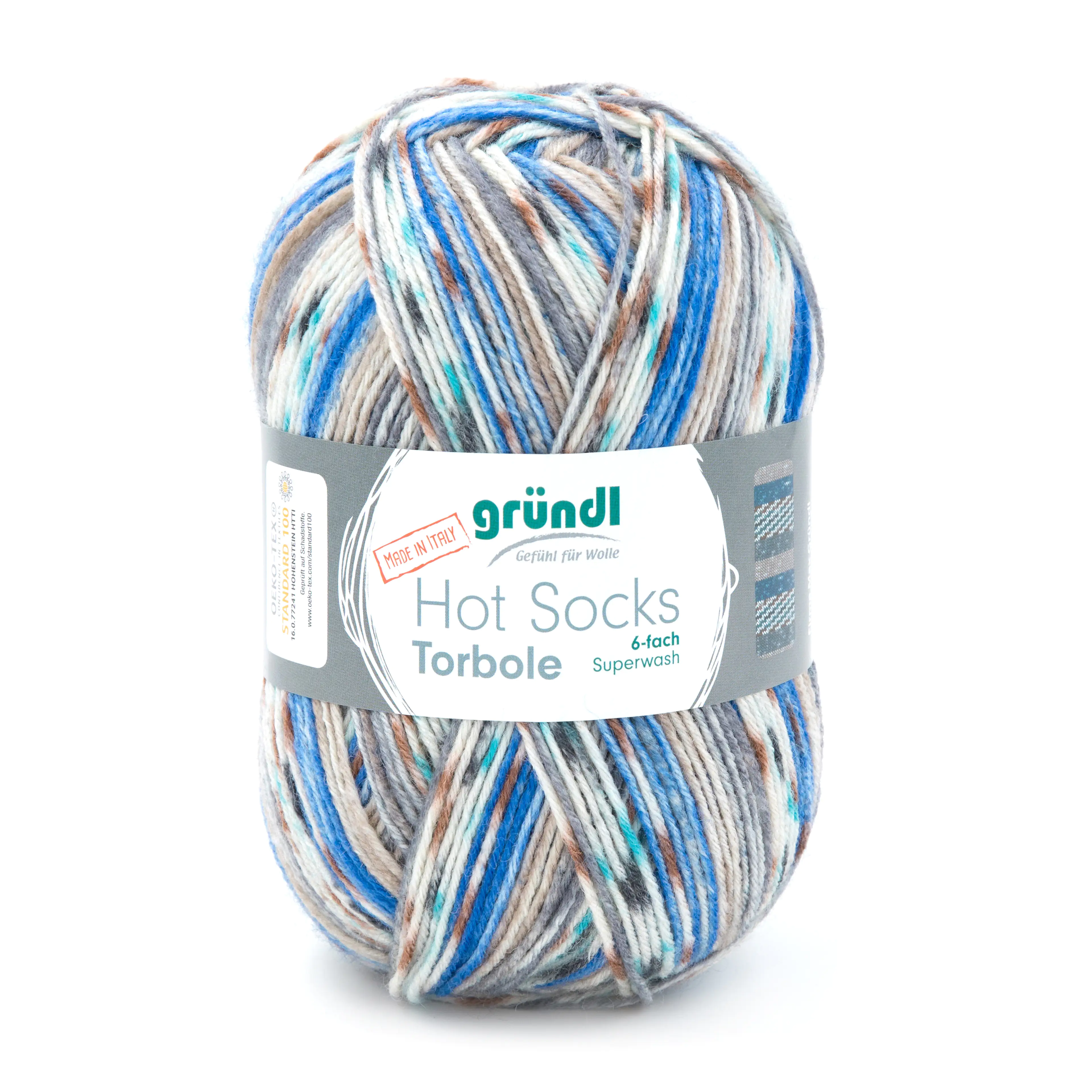 Gründl Sockenwolle Hot Socks Torbole 6-fach 150 g