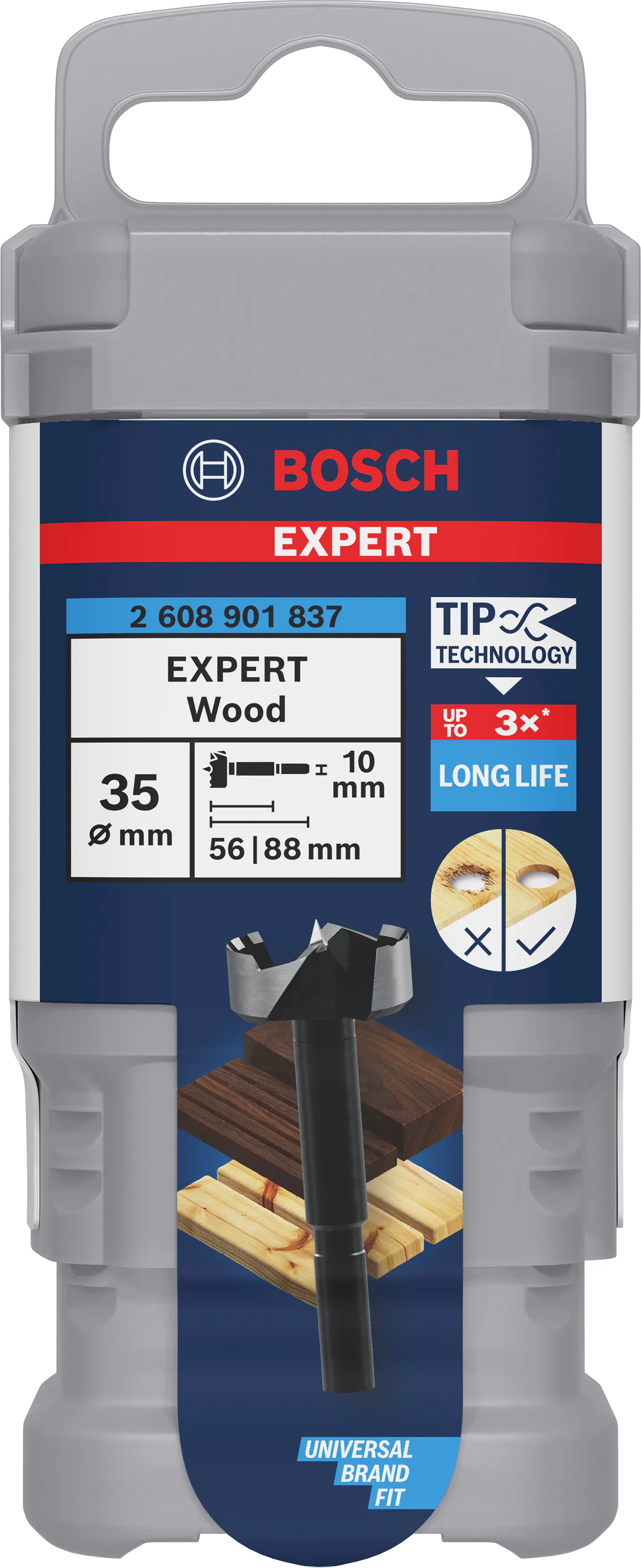 Bosch Expert Forstnerbohrer Ø 35 × 90 mm, Schaft-Ø 10 mm