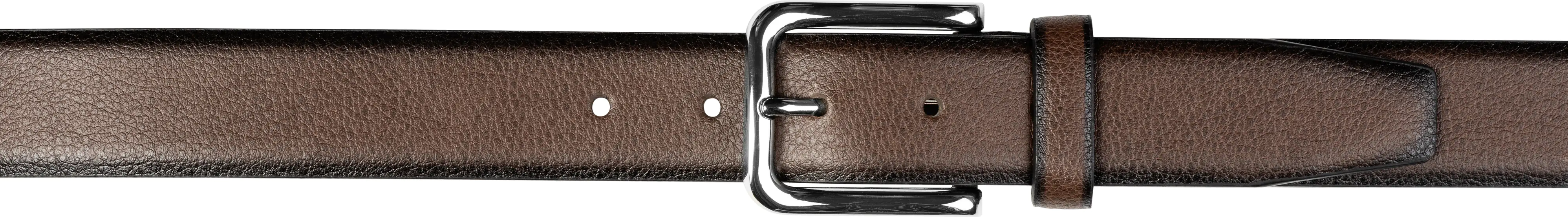 Landes Lederwarenfabrik Herrengürtel braun mit gefärbten Kanten